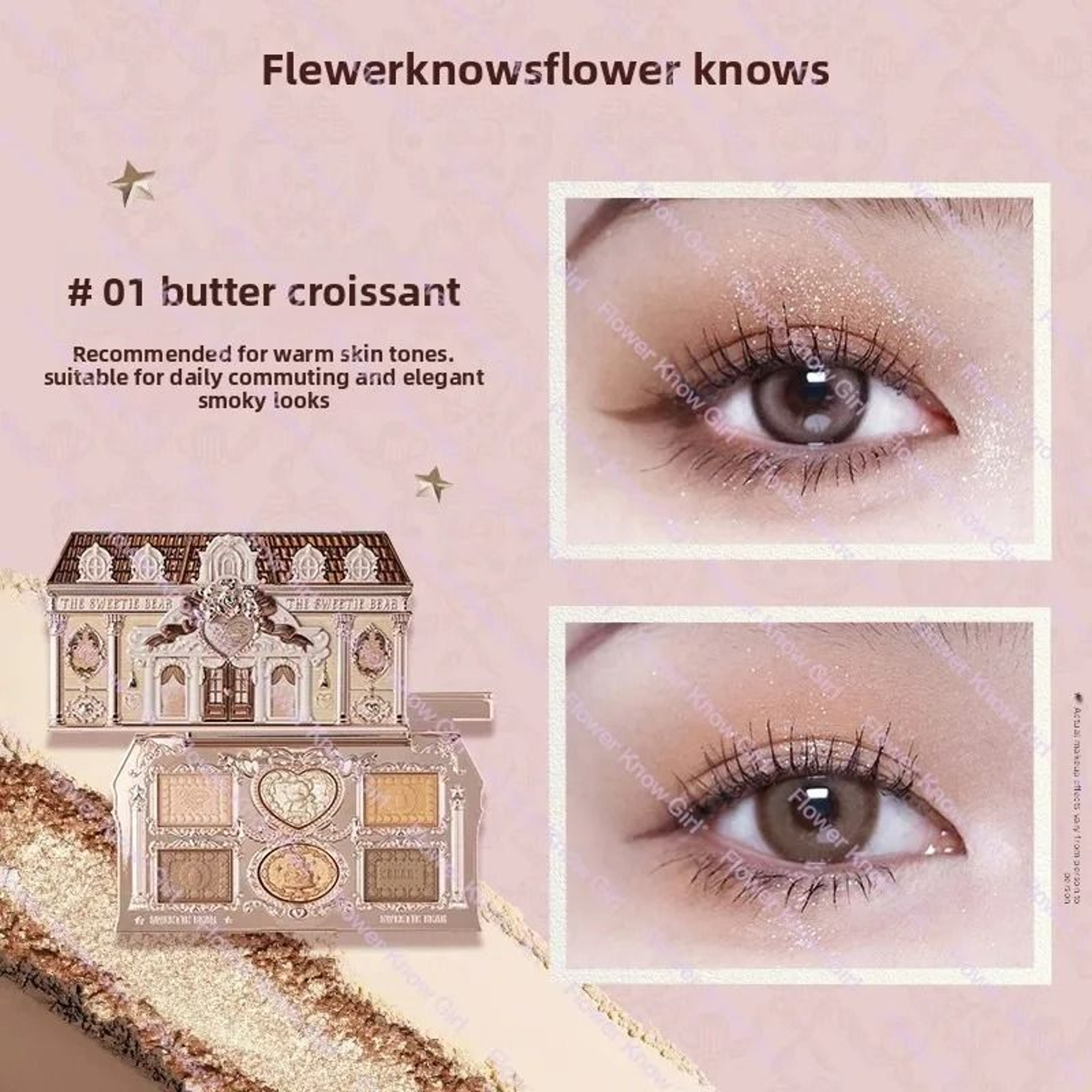 6 Color Swan Inspired Eyeshadow Palette Matte Shimmer Pearl Glitter Makeup 10