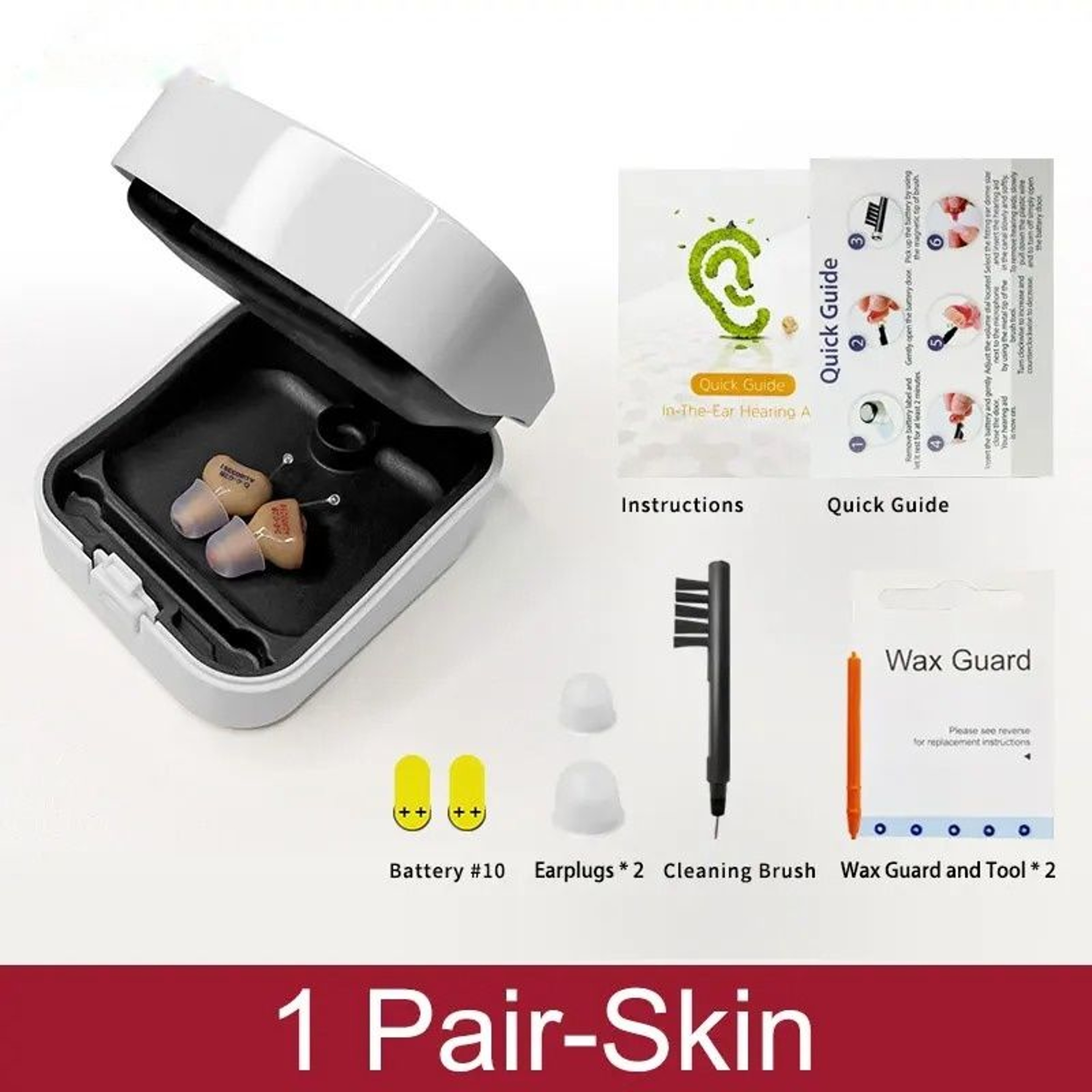 Mini CIC Sound Amplifier Adjustable Invisible In Ear Listening Device 8