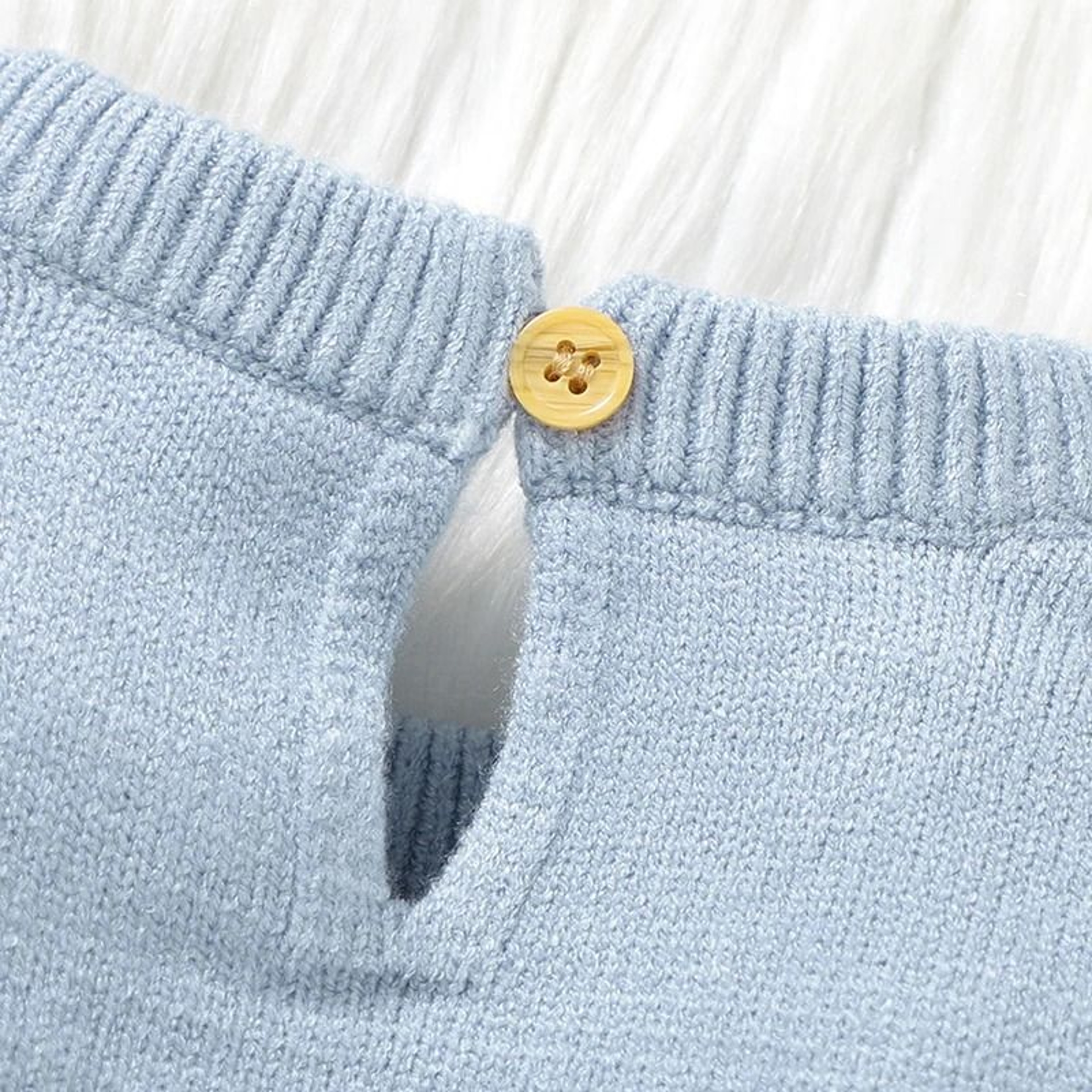 Baby Boy Knitted Romper And Hat Set Long Sleeve Newborn 2 Piece Outfit 6