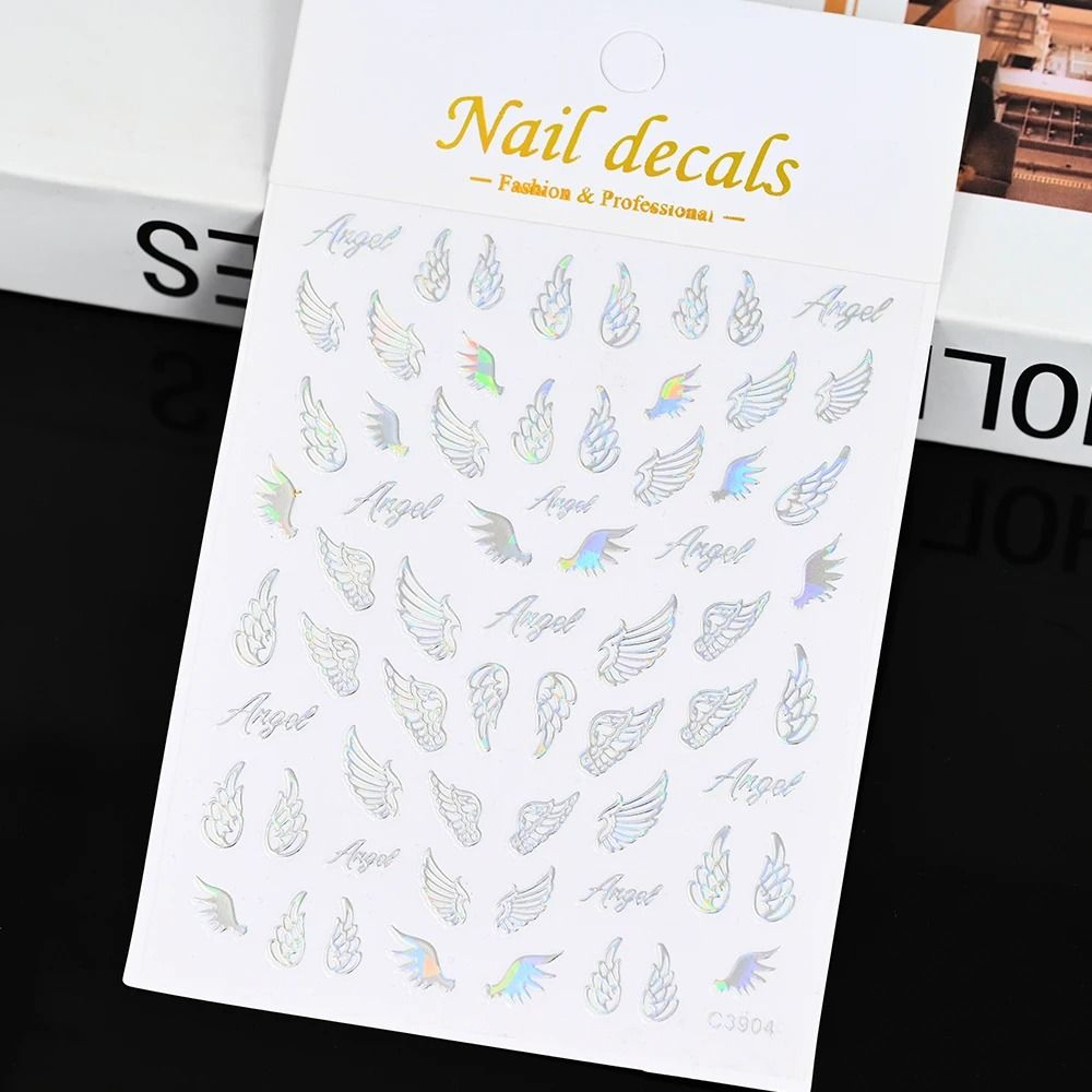 3D Celestial Nail Stickers Gold Silver Sun Moon Star Self Adhesive Decals 22