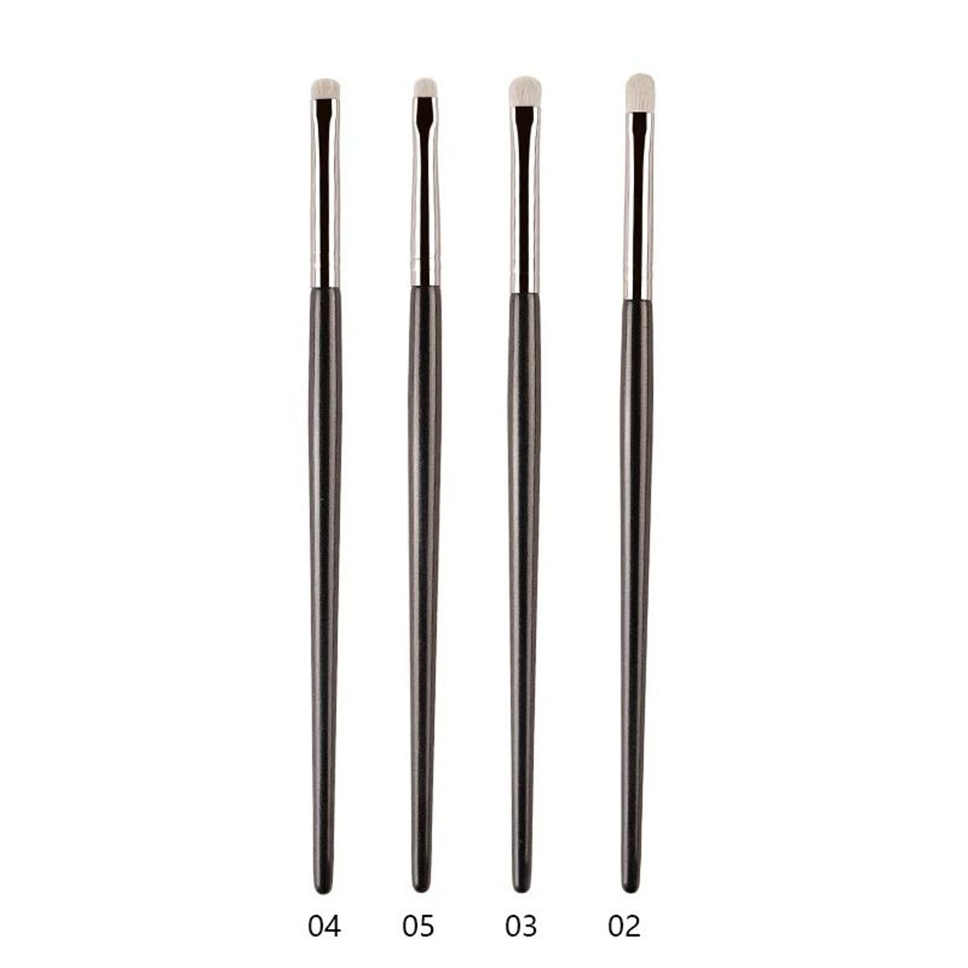 Professional White Pony Hair Eyeshadow Brush Precision Smudge Crease Detail Brush 20