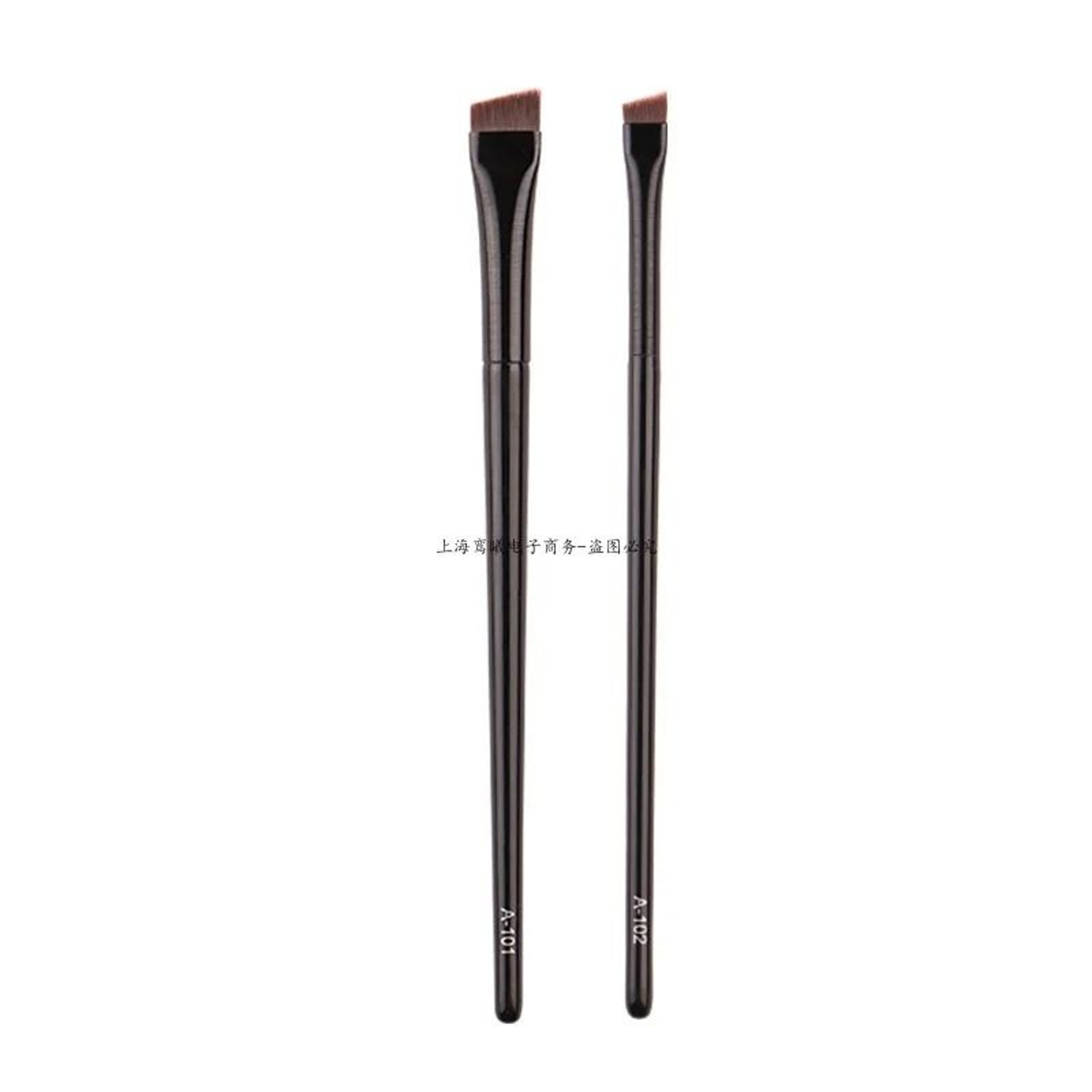 2 PC Angled Eyebrow Brush Set Precision Brow Contour Eyeliner Brushes 6