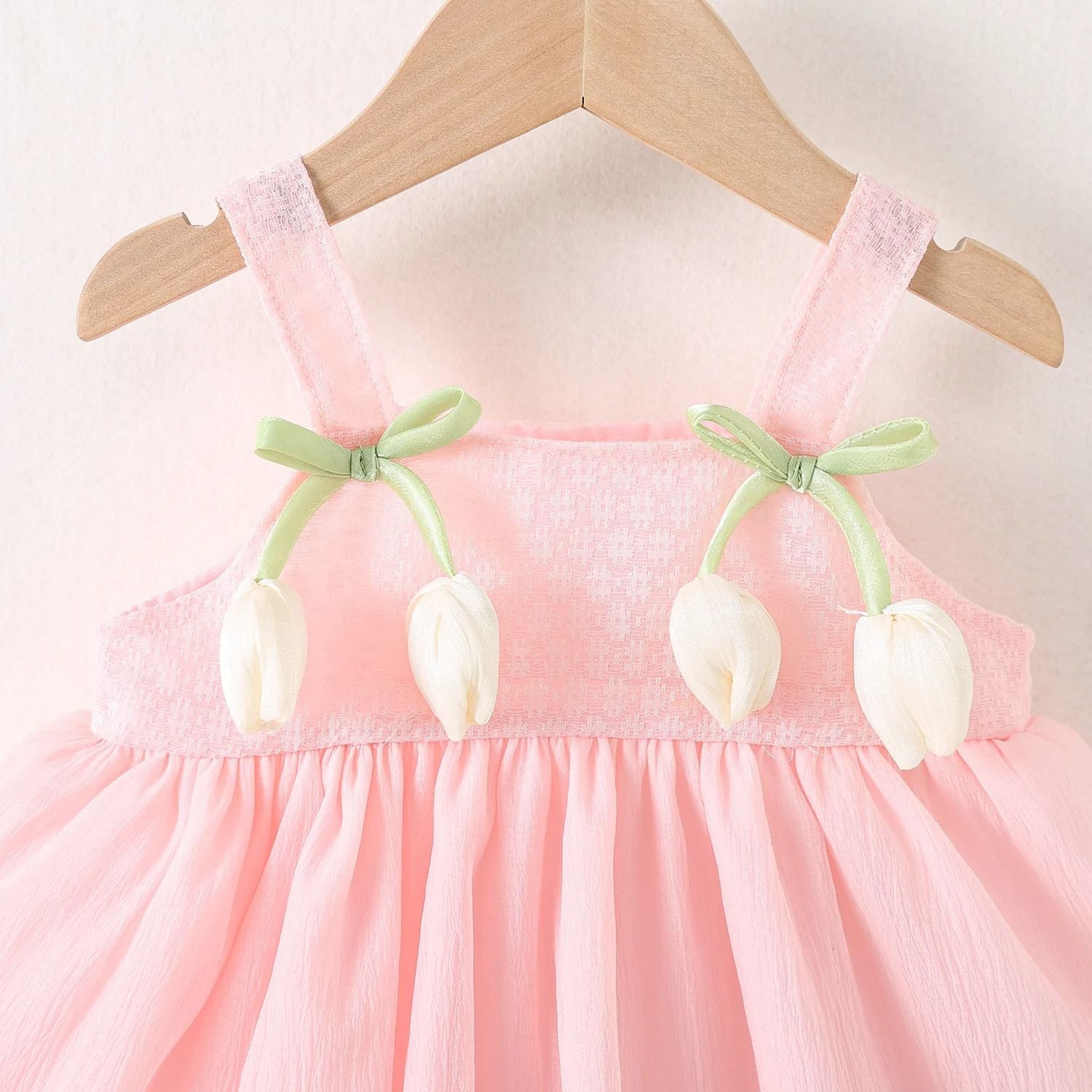 Baby Girl Tulip Princess Dress Summer Mesh Party Outfit 3