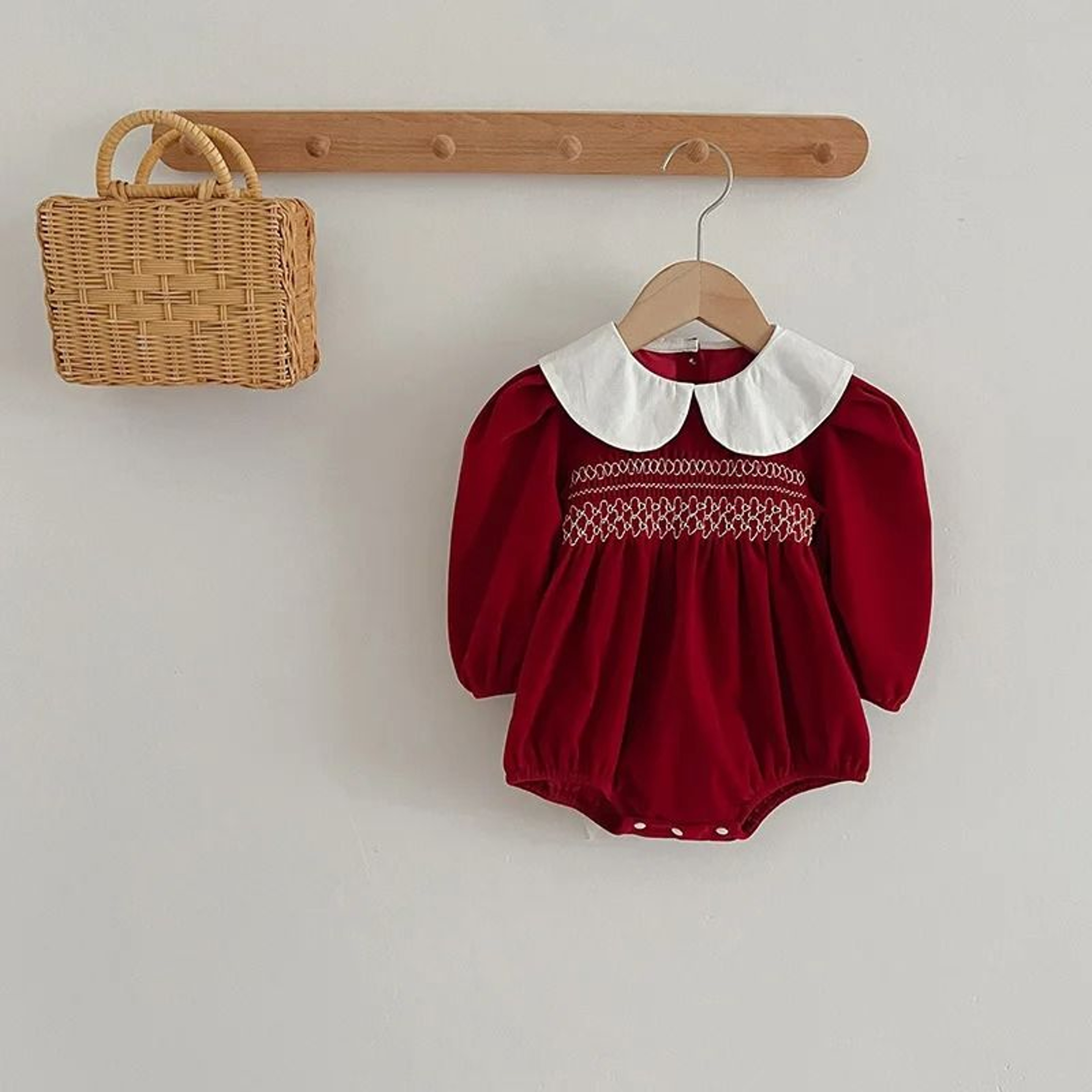 Baby Girl Christmas Princess Romper Holiday Party Outfit 3