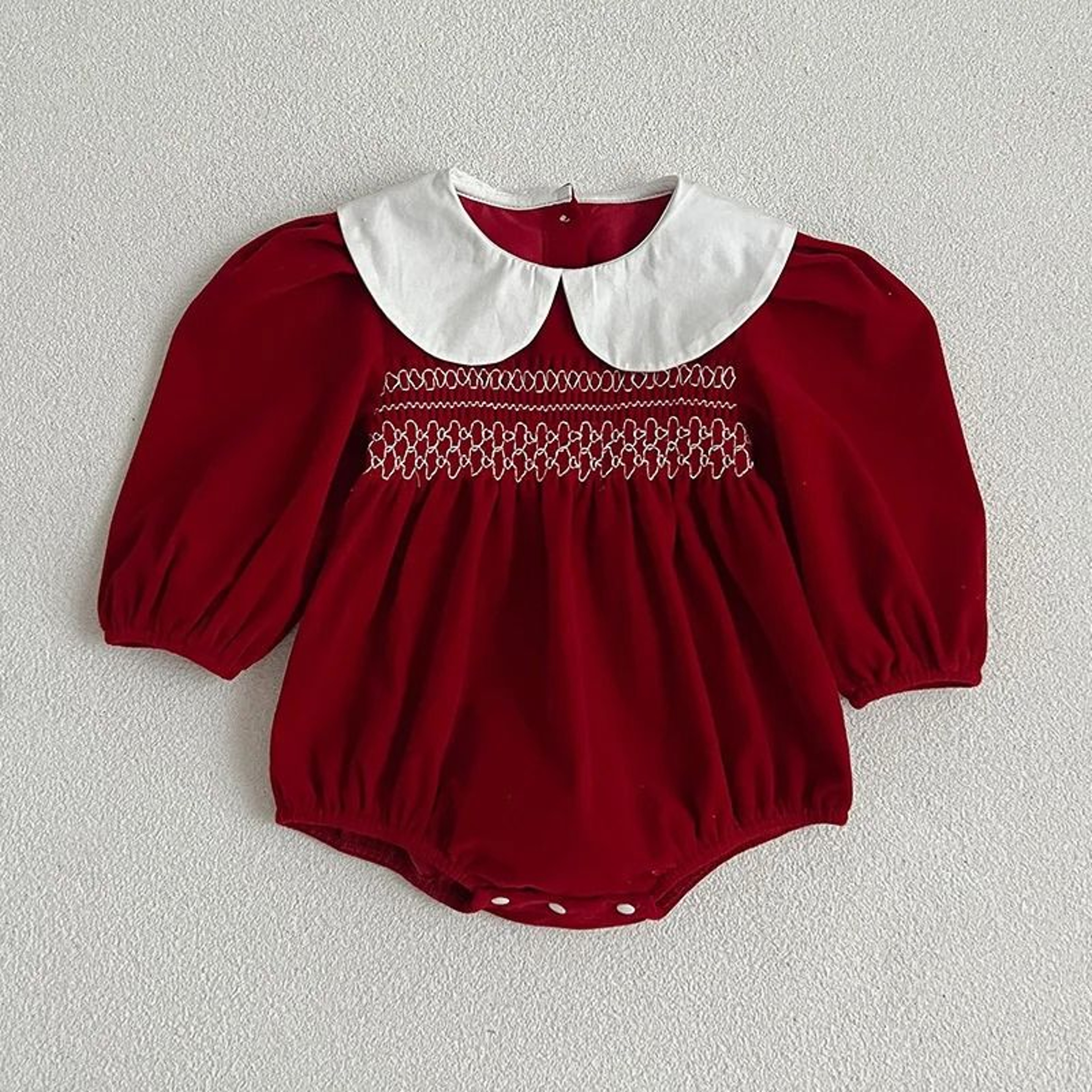 Baby Girl Christmas Princess Romper Holiday Party Outfit 5