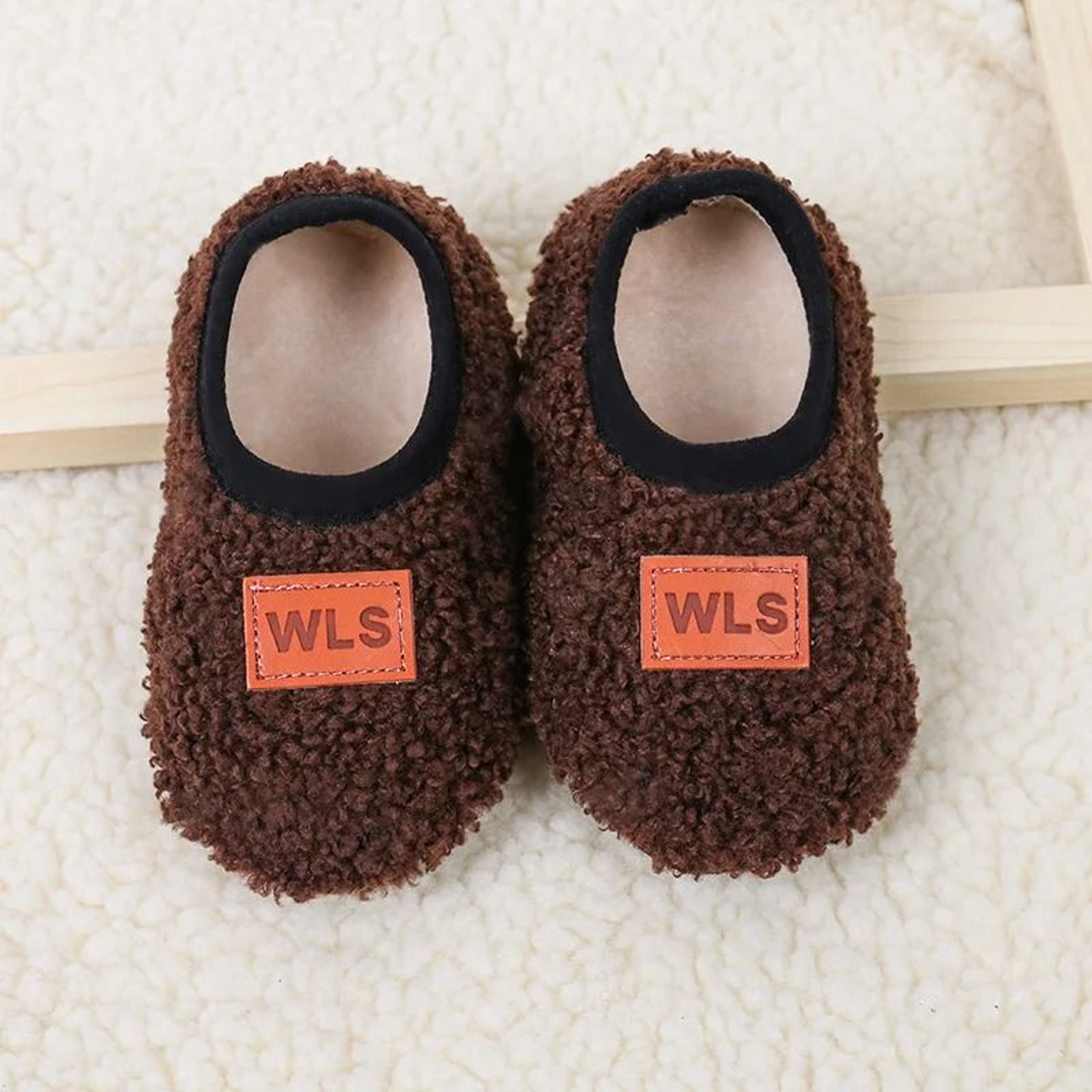 Cozy Plush Baby Slippers Non Slip Toddler Sock Shoes 5