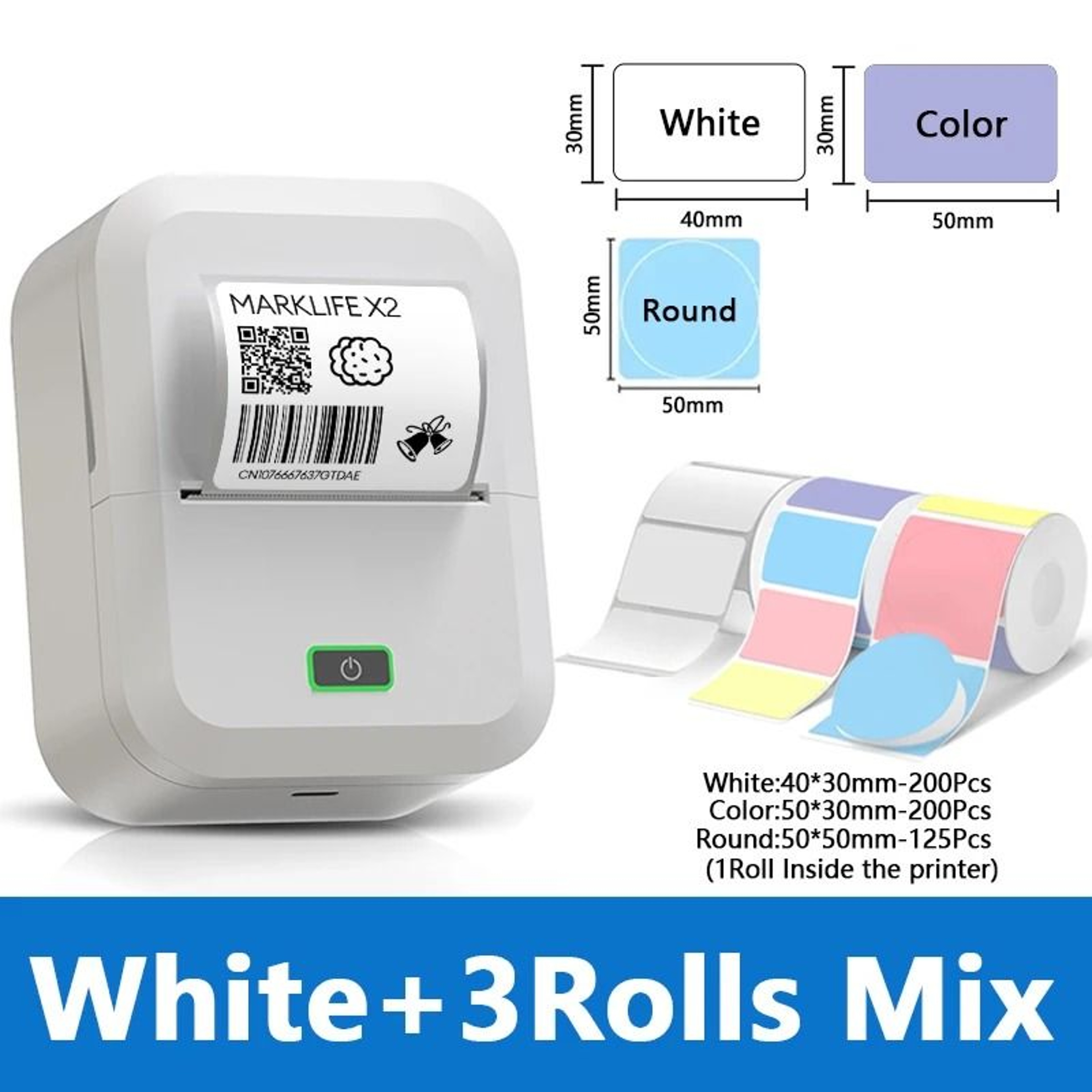 X2 Mini Wireless Bluetooth Thermal Label Printer 6