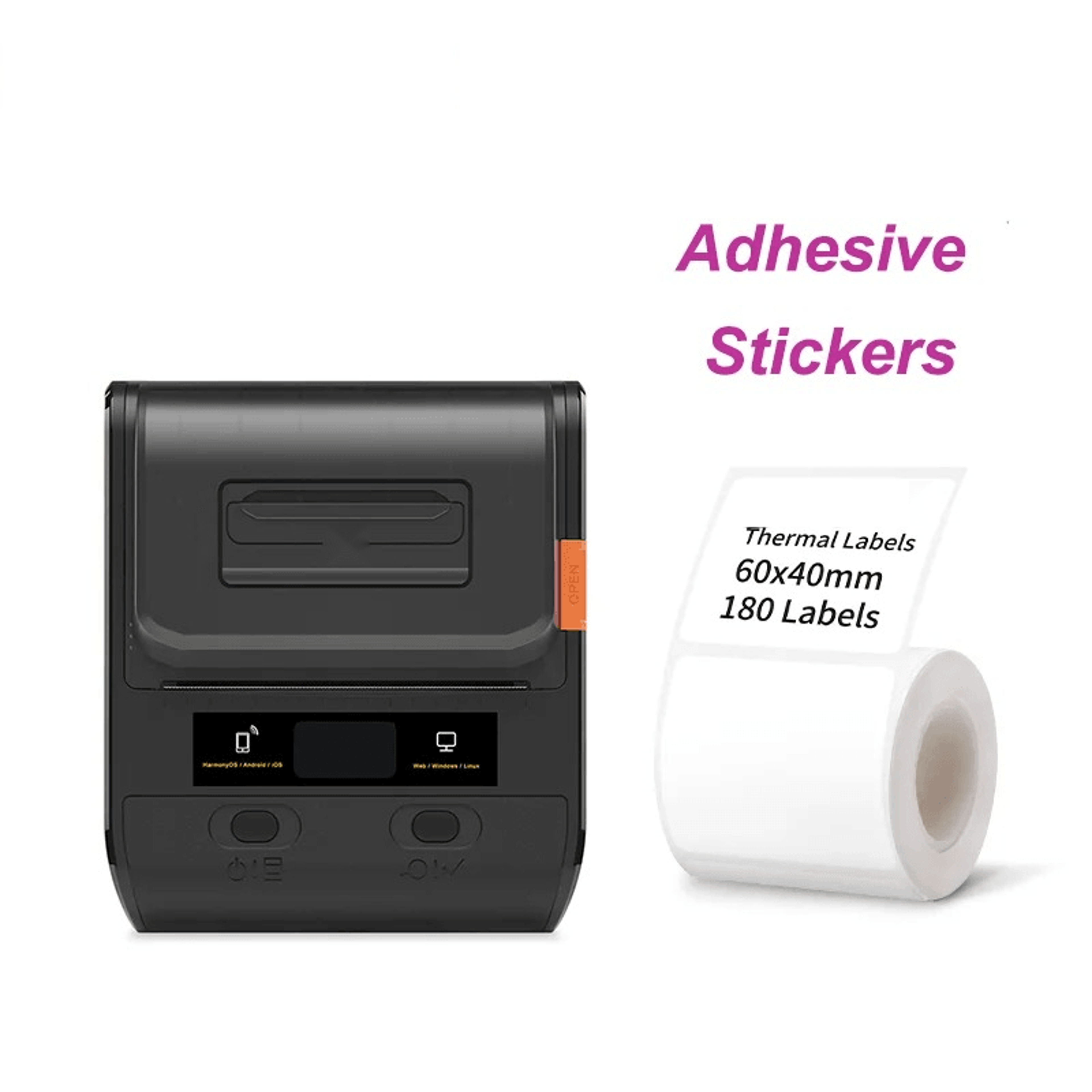 Portable DP30S Bluetooth Thermal Label Printer  Wireless Inkless Sticker Maker 4