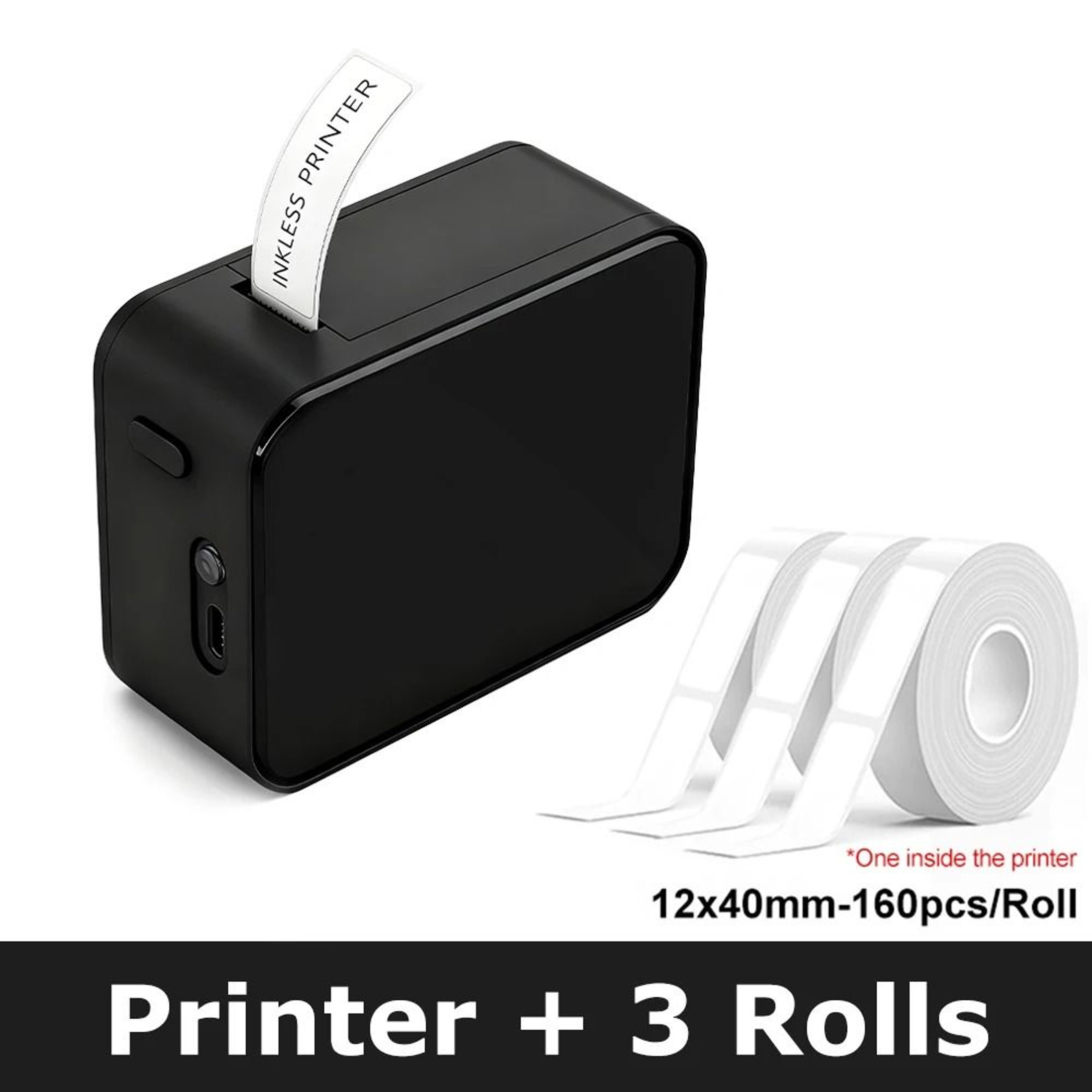 Mini Wireless Bluetooth Label Maker  Portable Inkless Sticker Printer 5