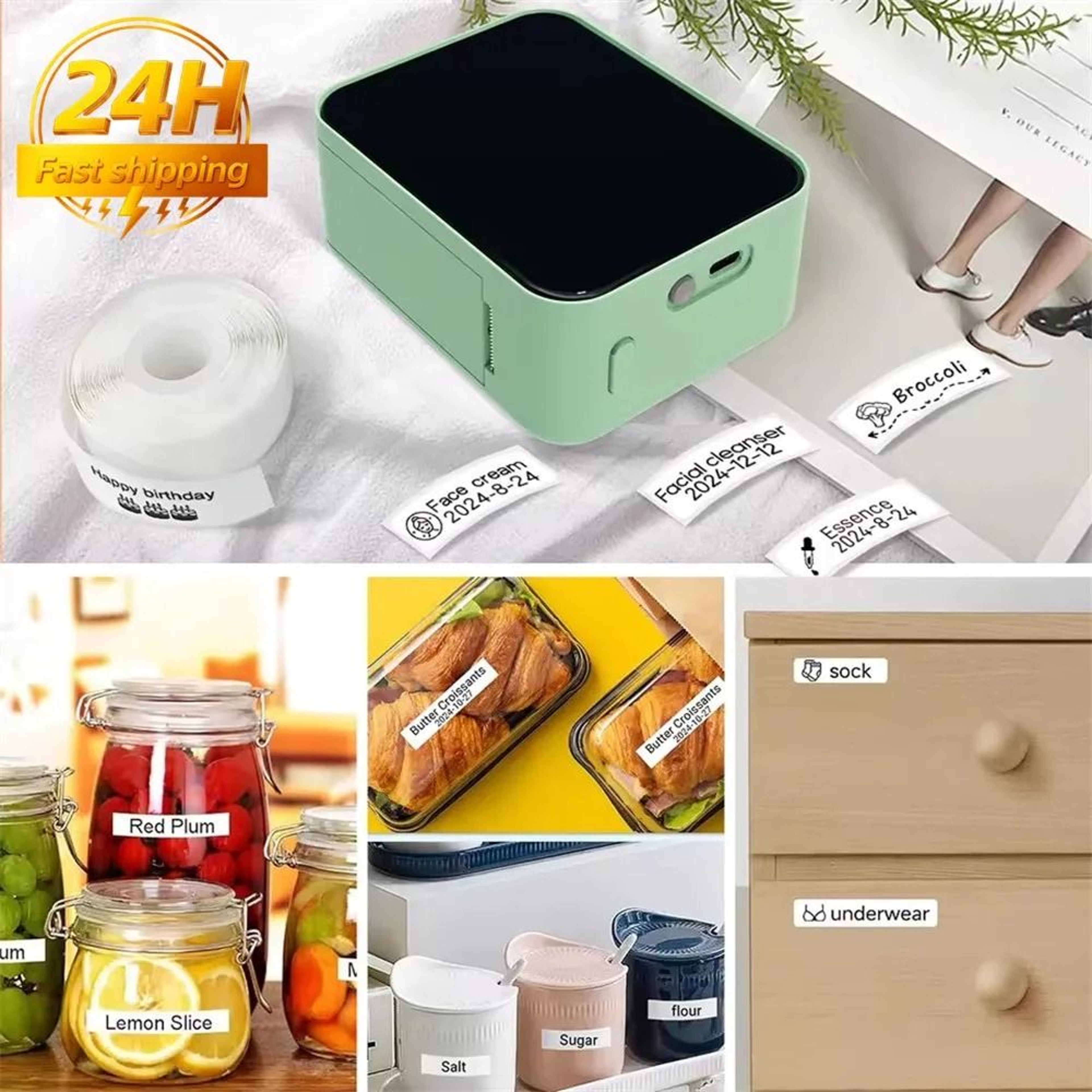 Mini P15 Wireless Bluetooth Label Maker  Portable Inkless Sticker Printer 9