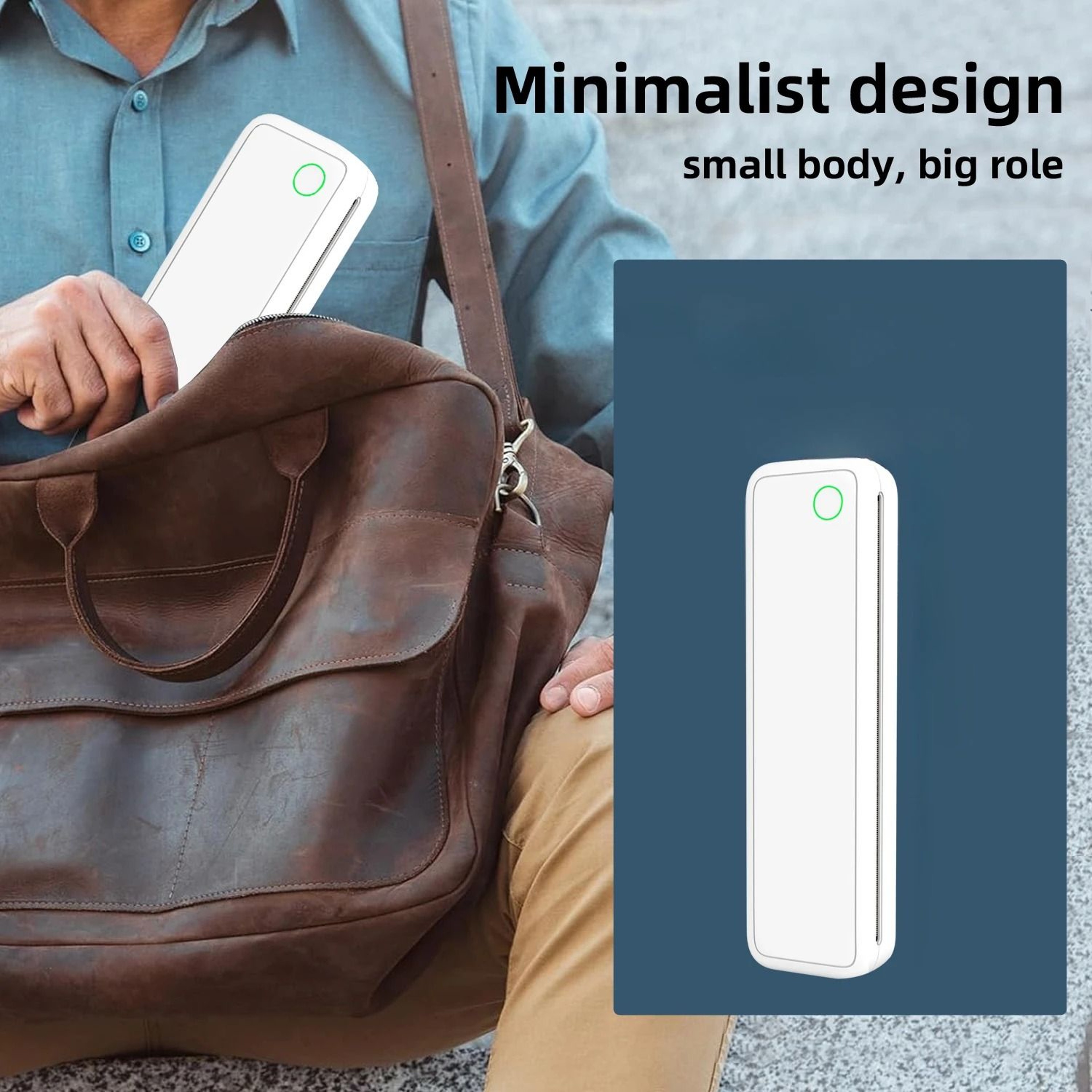Portable A4 Wireless Thermal Printer  Inkless Mobile Document Printer 8