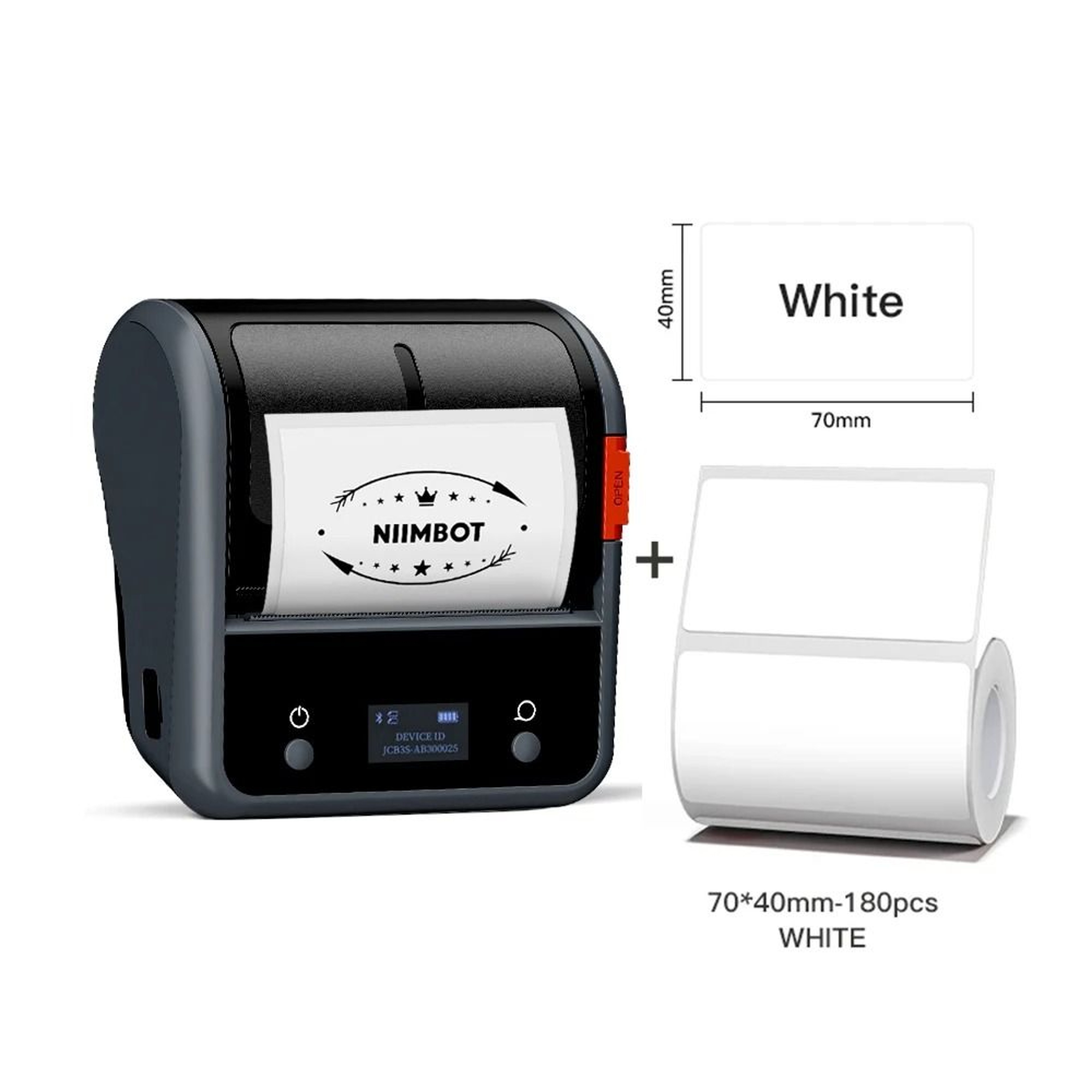 B3S Wireless Bluetooth Label Printer  3 Inch Inkless Barcode Sticker Maker 13