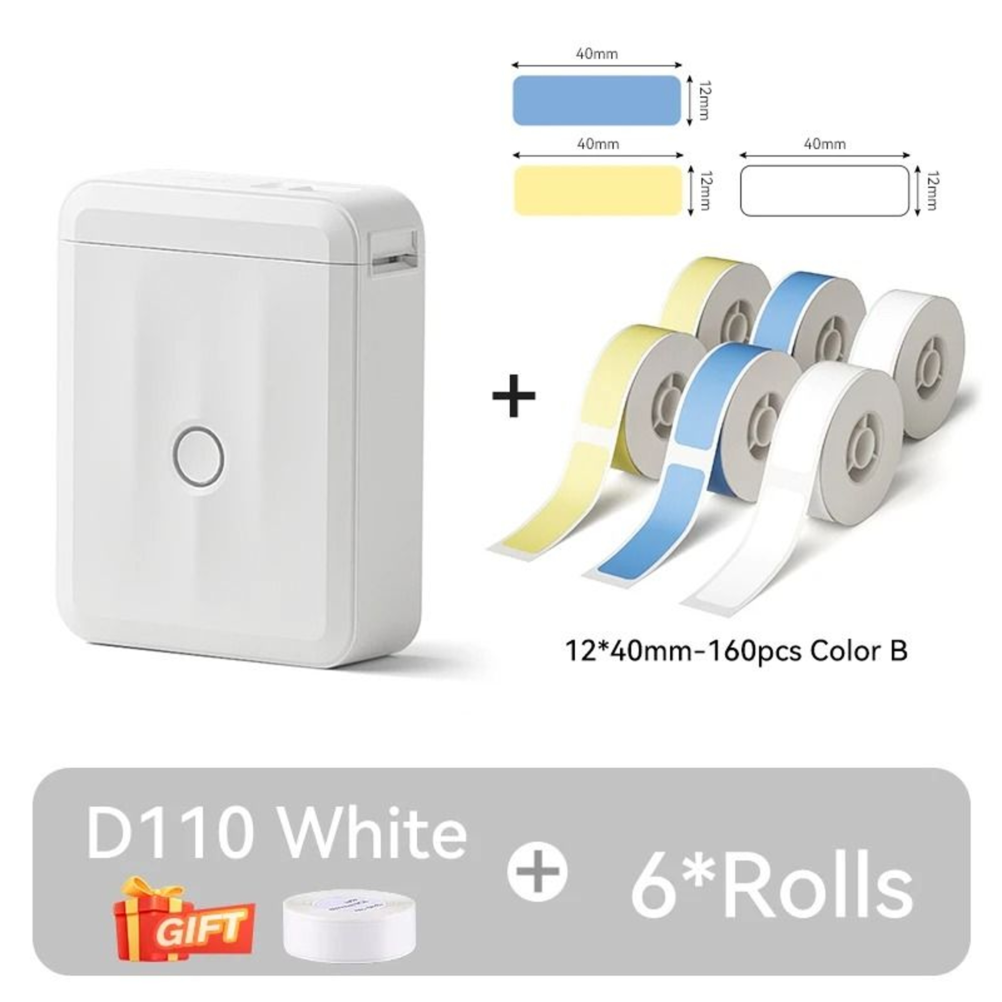 D110 Mini Bluetooth Label Maker  Portable Inkless Sticker Printer 19
