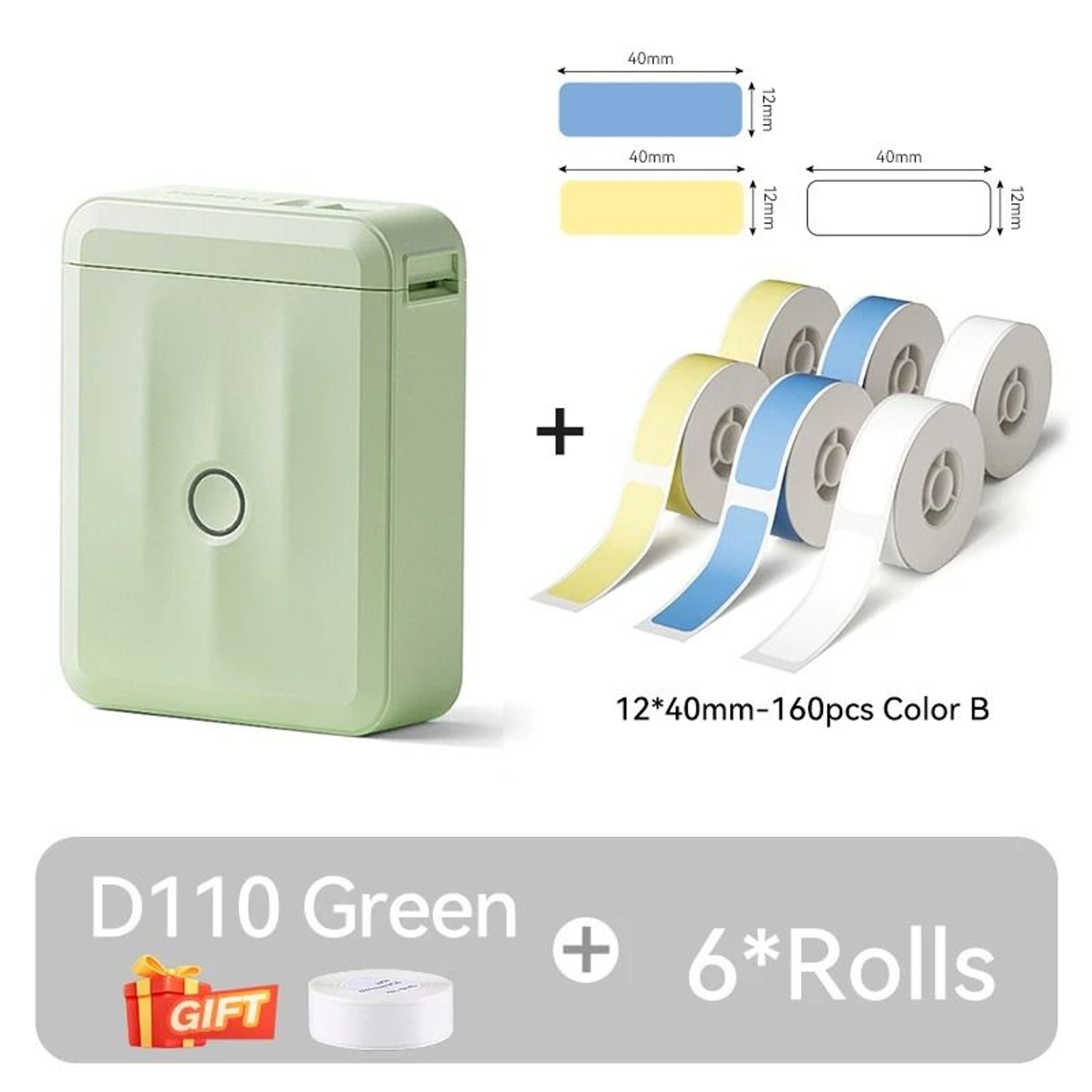 D110 Mini Bluetooth Label Maker  Portable Inkless Sticker Printer 20