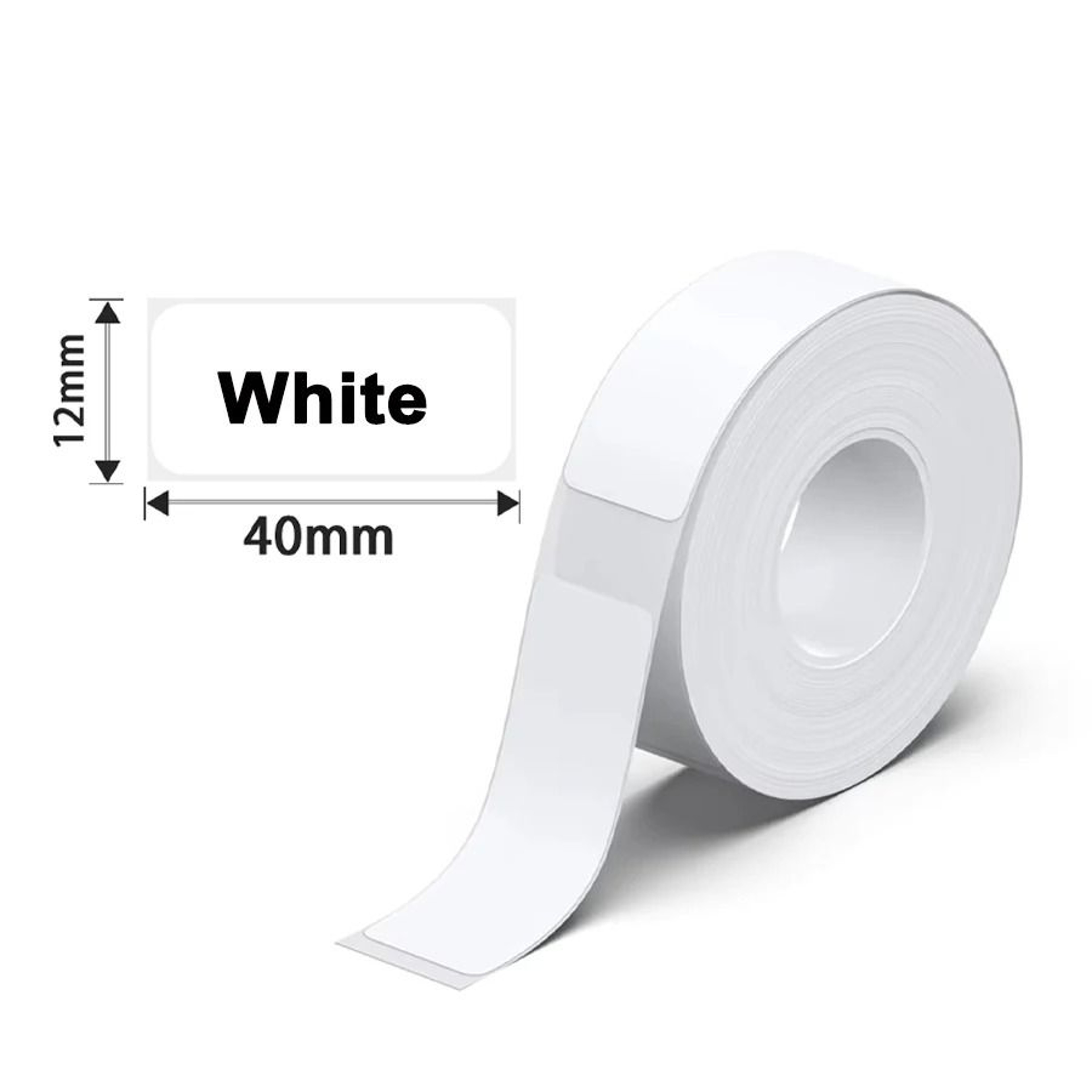White Thermal Label Sticker Rolls  Waterproof Self Adhesive Printer Refills 2