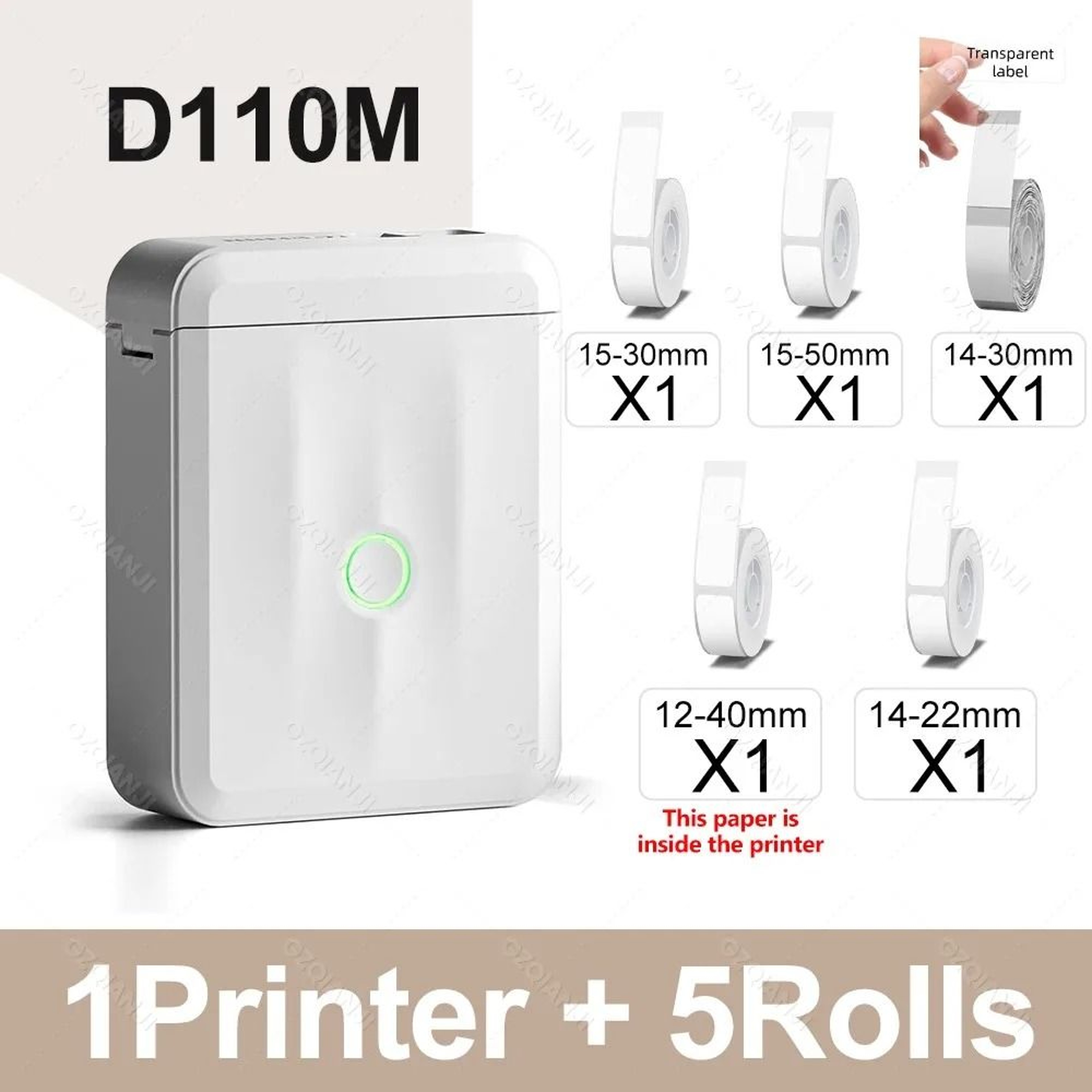 D110 Mini Bluetooth Label Maker  Portable Wireless Inkless Sticker Printer 7