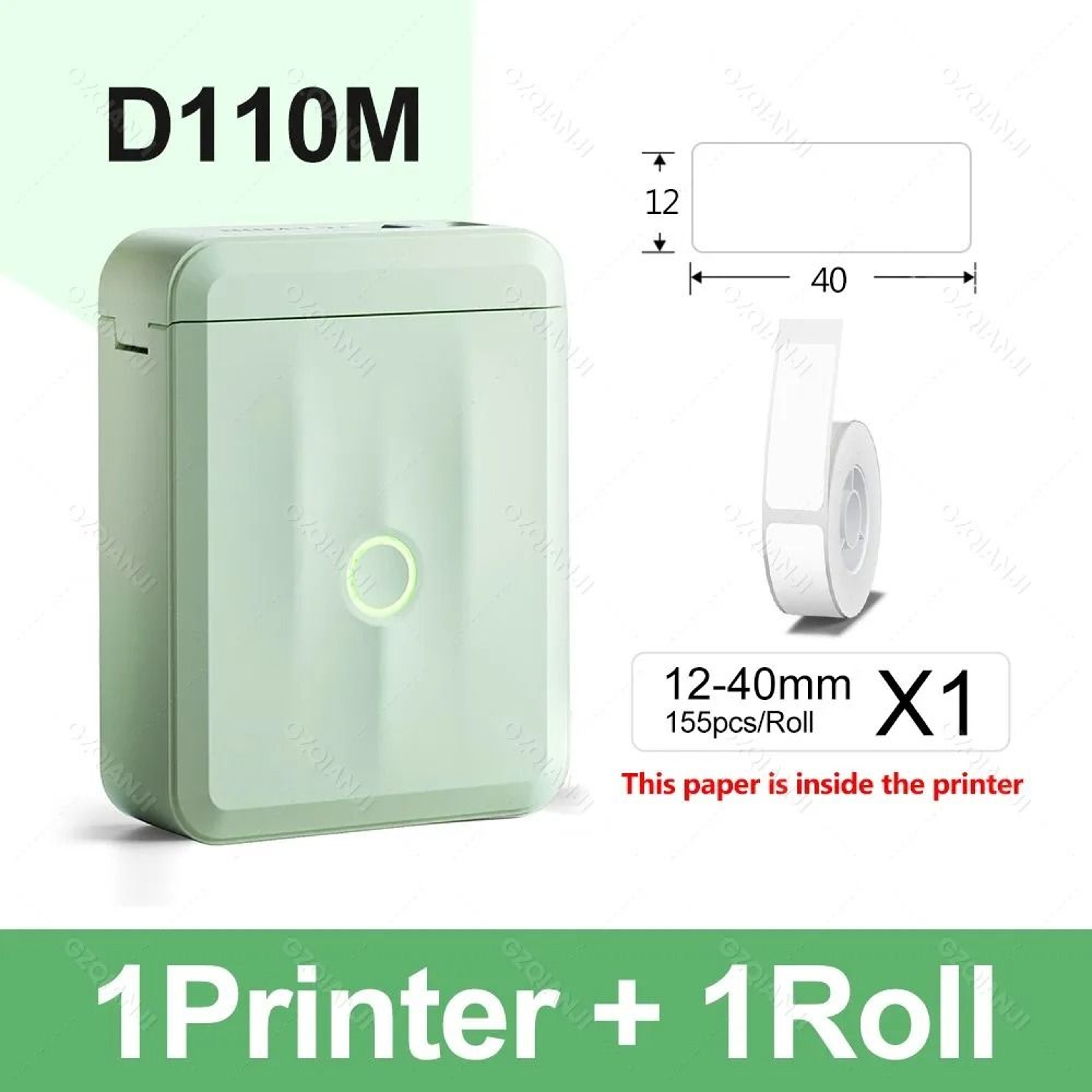 D110 Mini Bluetooth Label Maker  Portable Wireless Inkless Sticker Printer 1