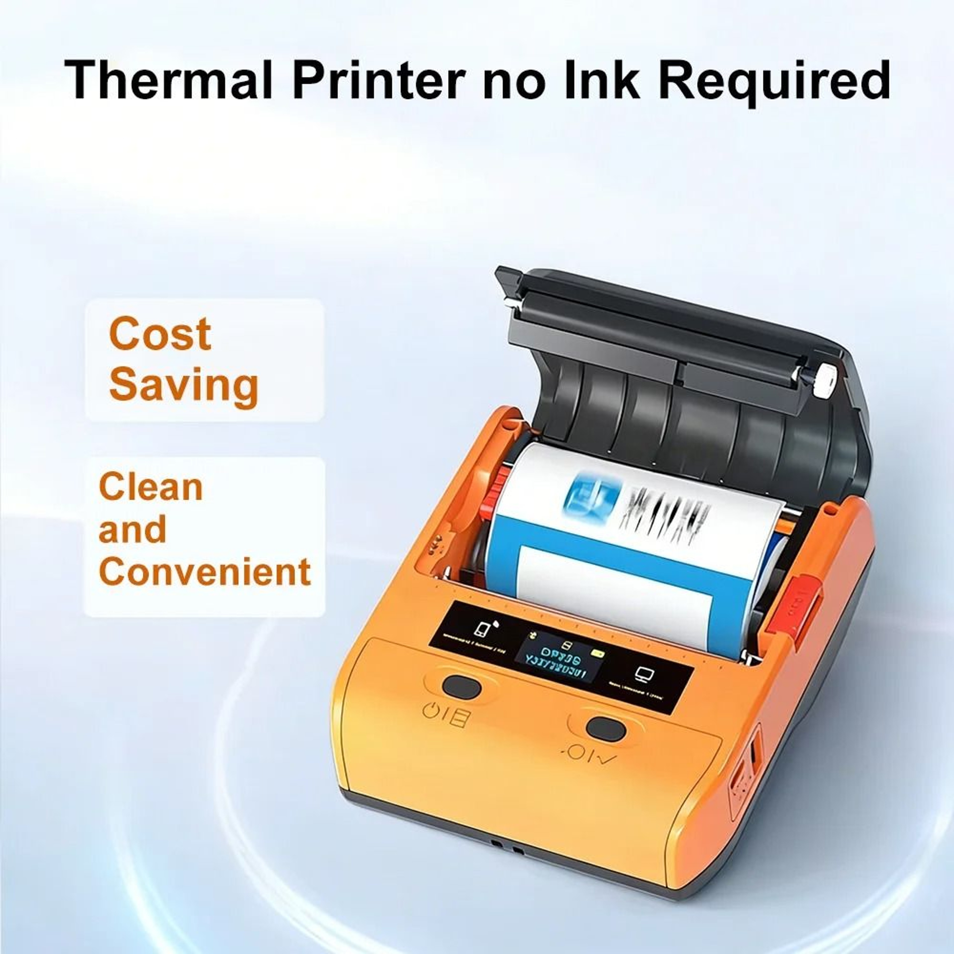 Portable Bluetooth Thermal Label Printer  Wireless Barcode And Sticker Maker 15