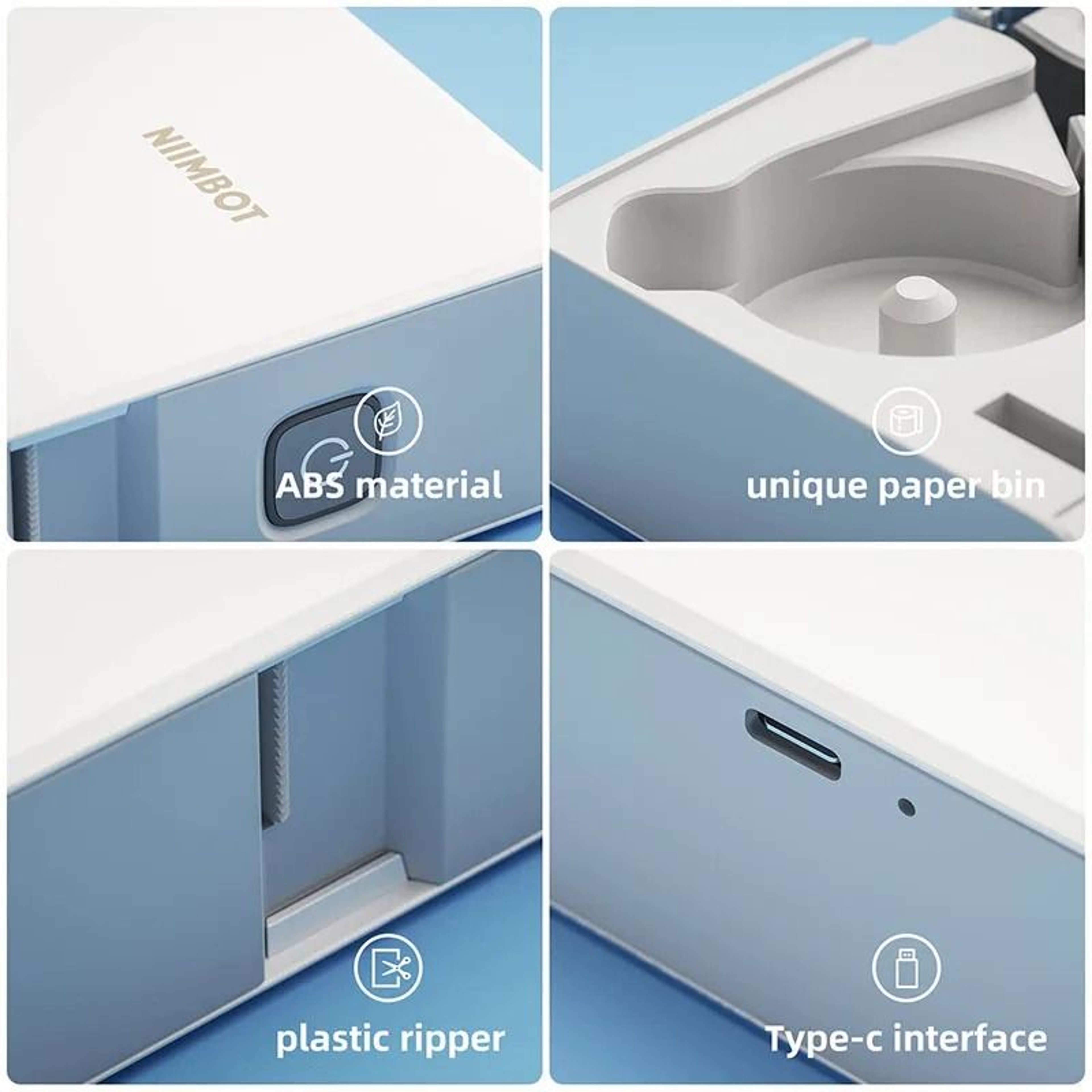 Portable Bluetooth Thermal Transfer Label Printer  Durable PET Sticker Maker 21