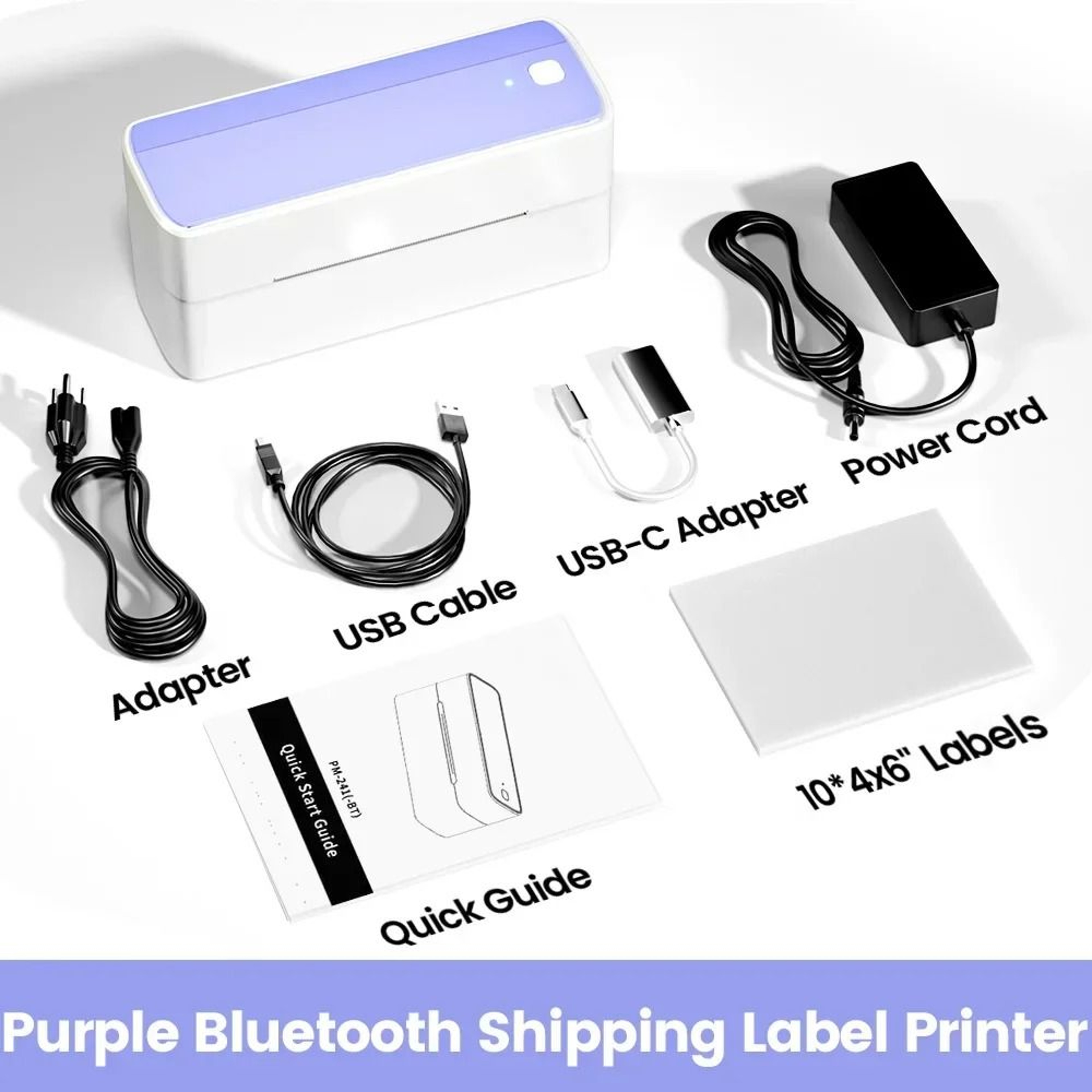 4x6 Bluetooth Thermal Shipping Label Printer  Wireless Inkless Barcode Printer 7