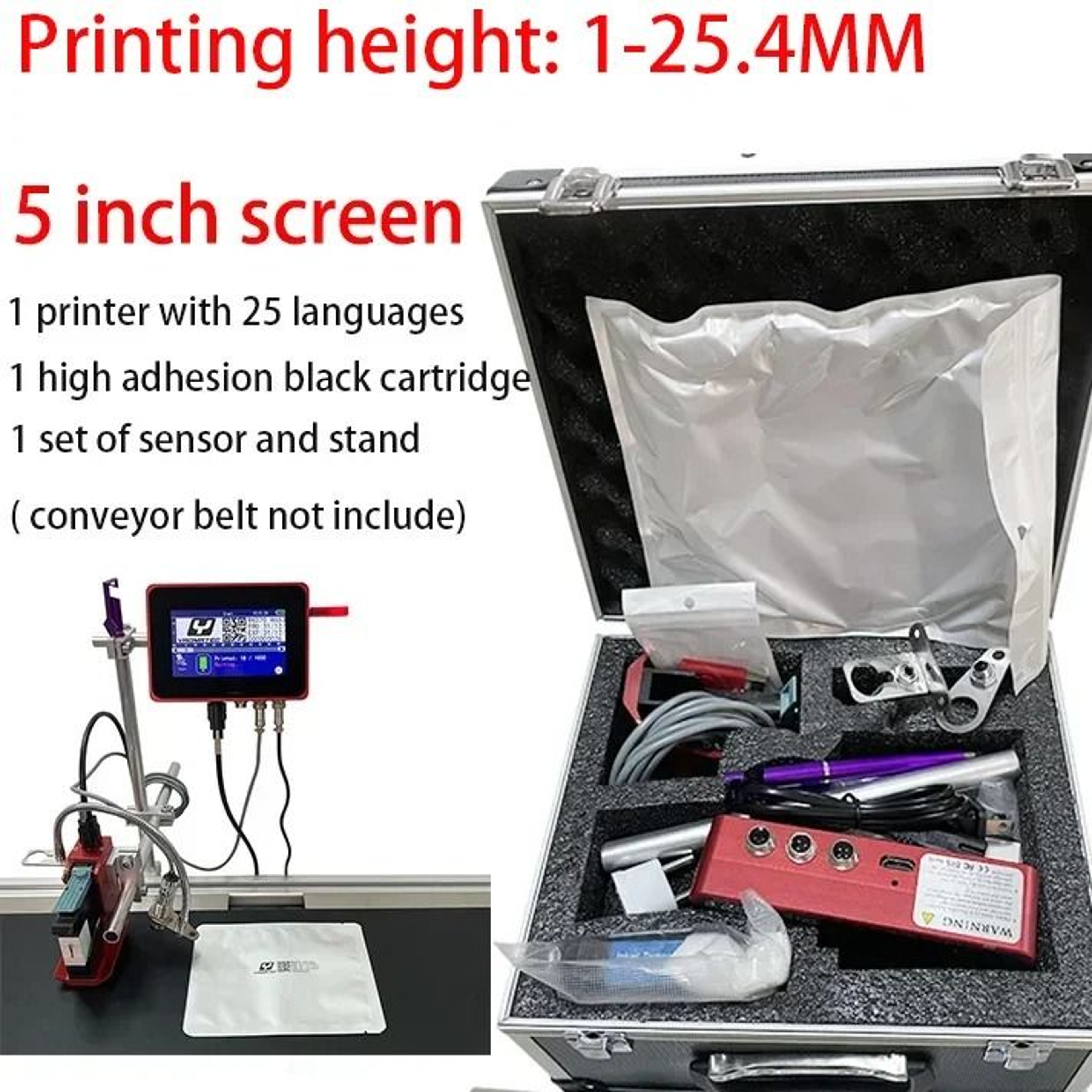 Automatic Thermal Inkjet Printer  127mm254mm Expiry Date And Batch Coding Machine 4