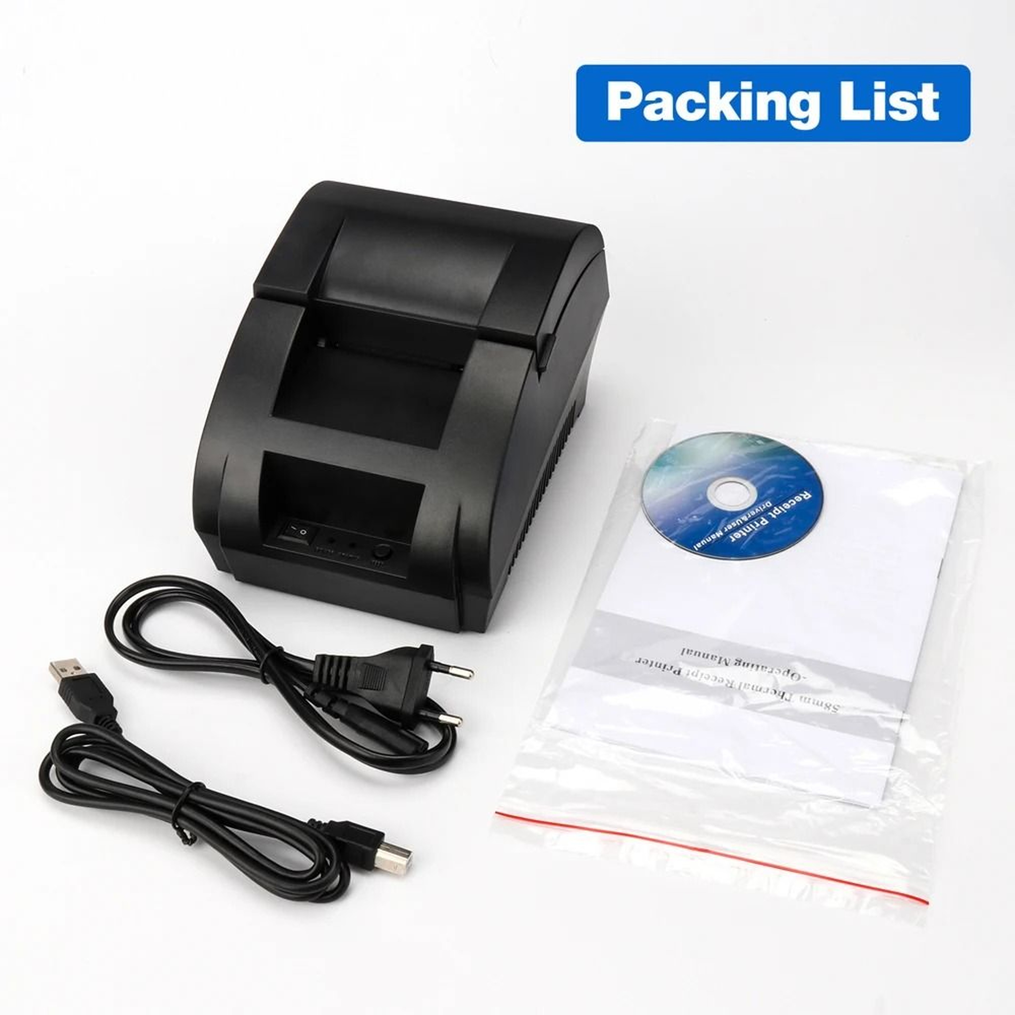 58mm USB Thermal Receipt Printer  Compact POS Cash Register Printer 8