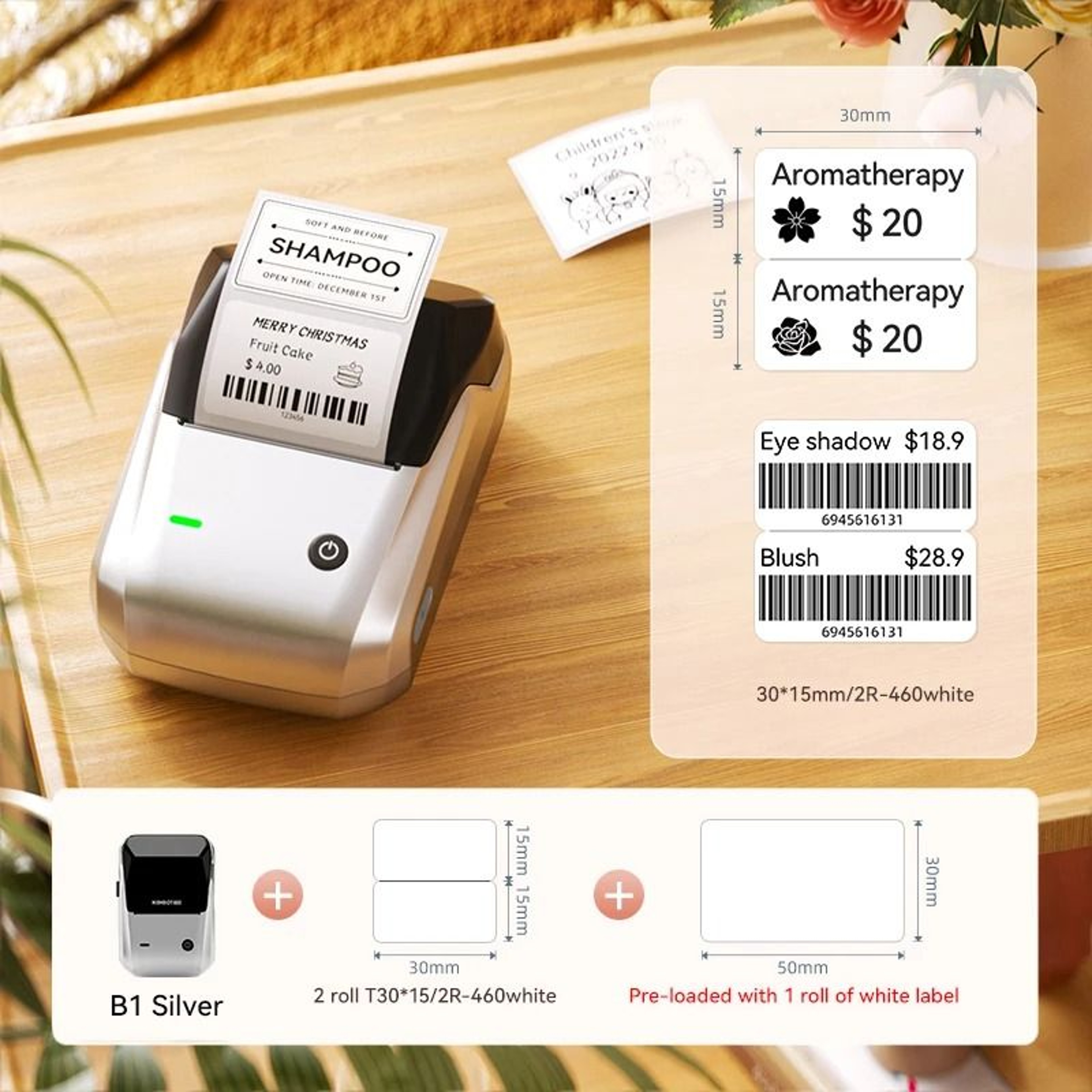 Portable Bluetooth Label Printer  Wireless Inkless Sticker Maker For Home And Business 17