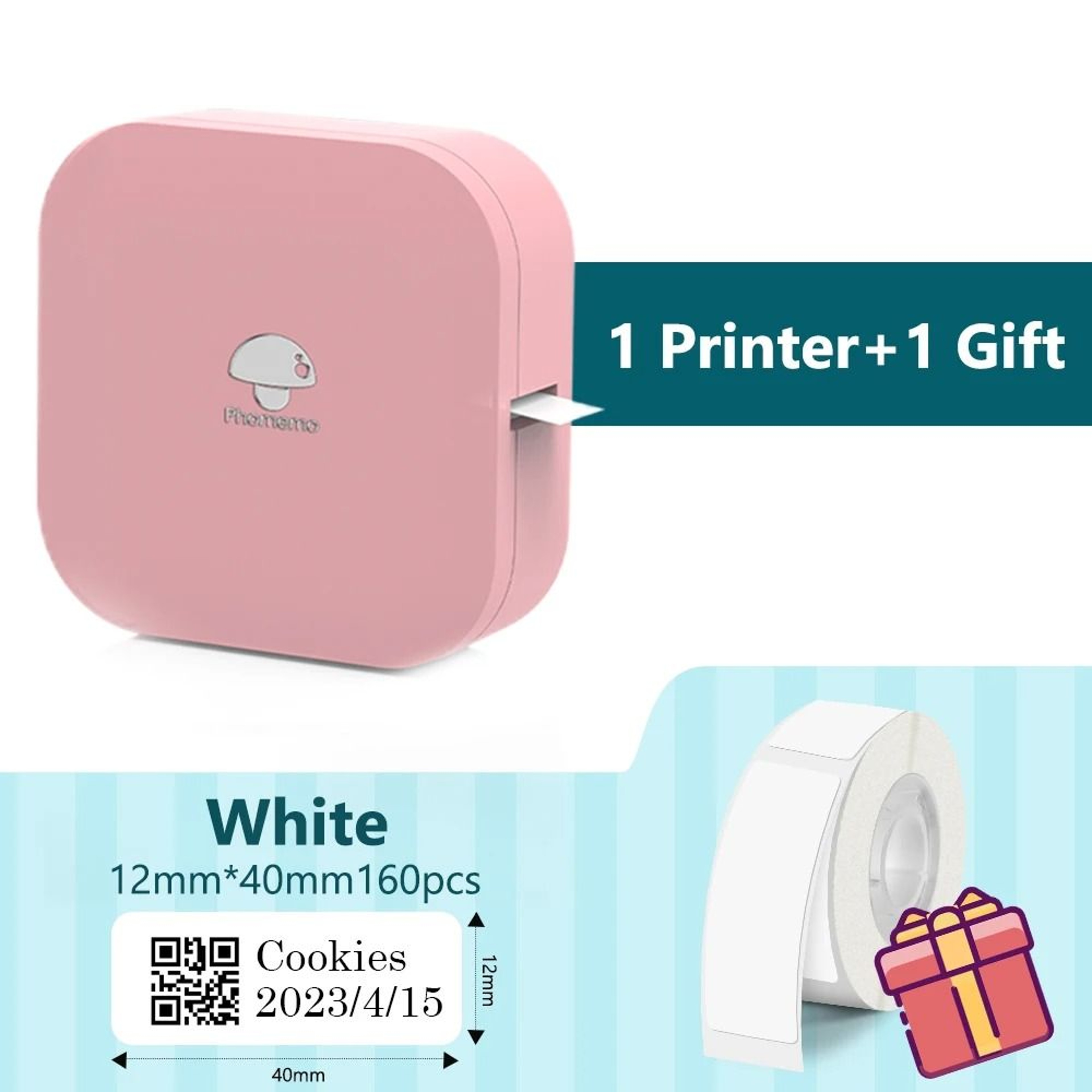 Mini Bluetooth Thermal Label Printer  Portable Inkless Sticker Maker For Home And Office 12