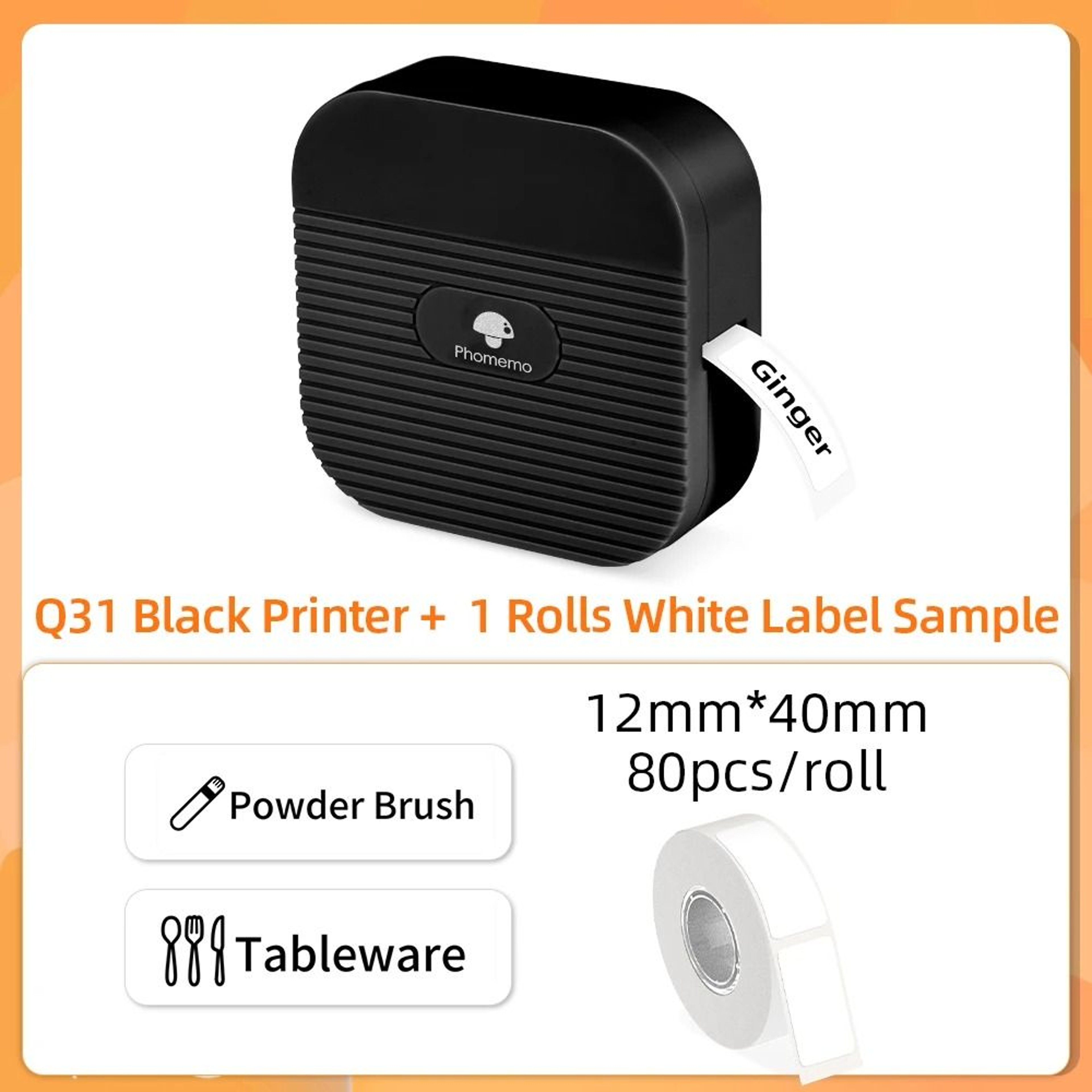 Mini Bluetooth Thermal Label Printer  Portable Inkless Sticker Maker For Home And Office 4