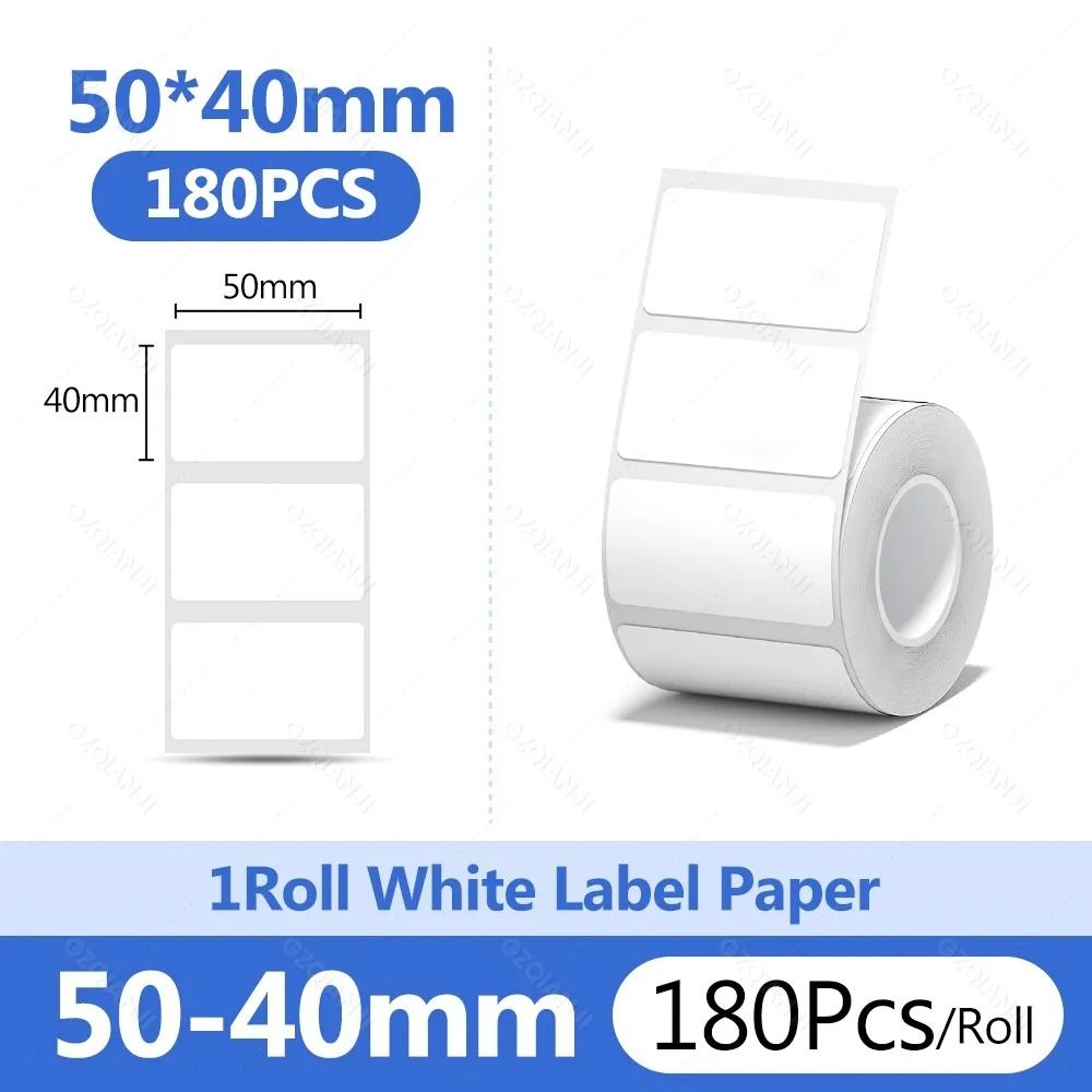 Waterproof White Thermal Label Stickers  Self Adhesive Printer Paper Refills 22
