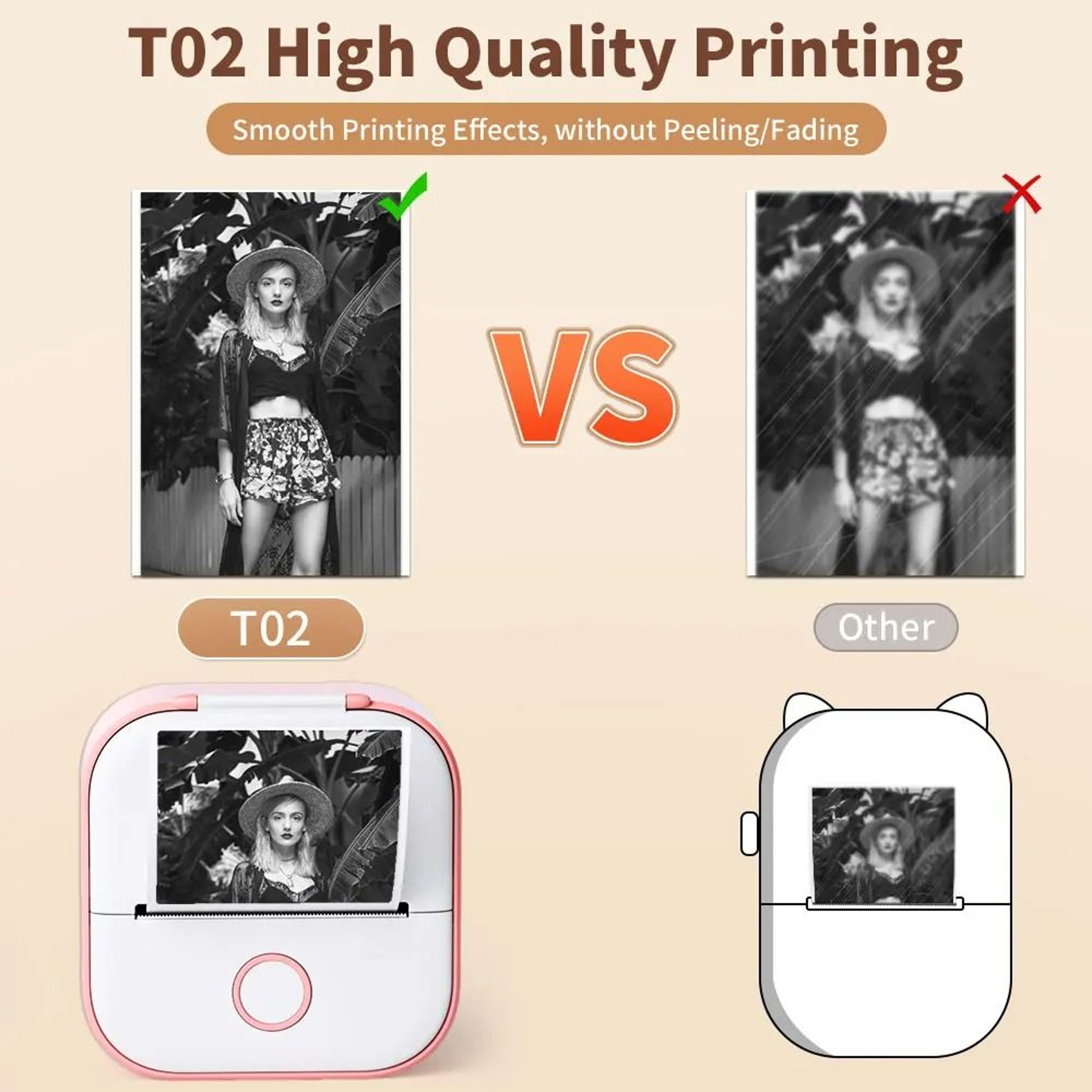 Compact Wireless Photo Printer  Portable Bluetooth Sticker Maker For Journaling And DIY Crafts 20