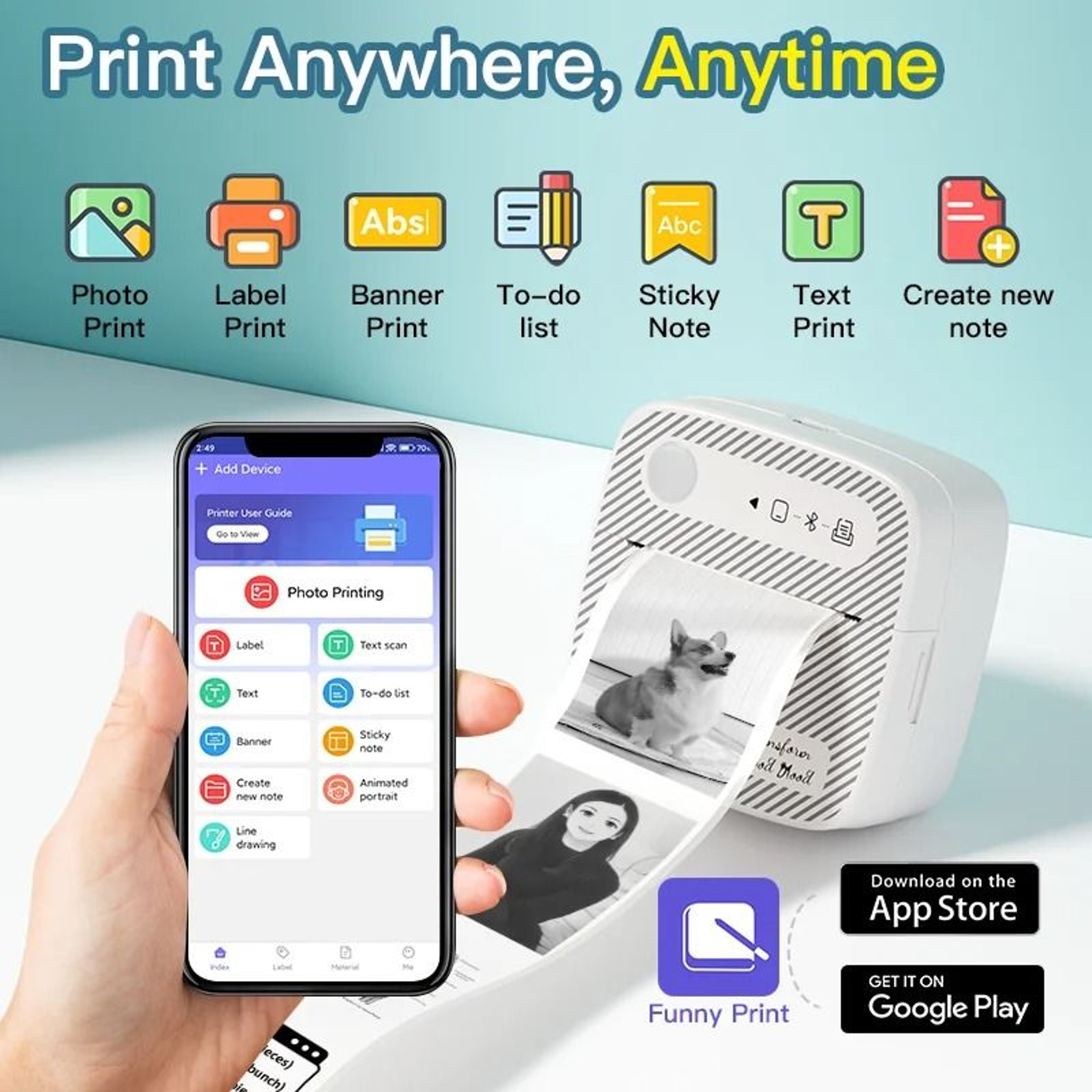 Smart Wireless Pocket Printer  Compact Bluetooth Sticker And Label Maker For Everyday Use 12