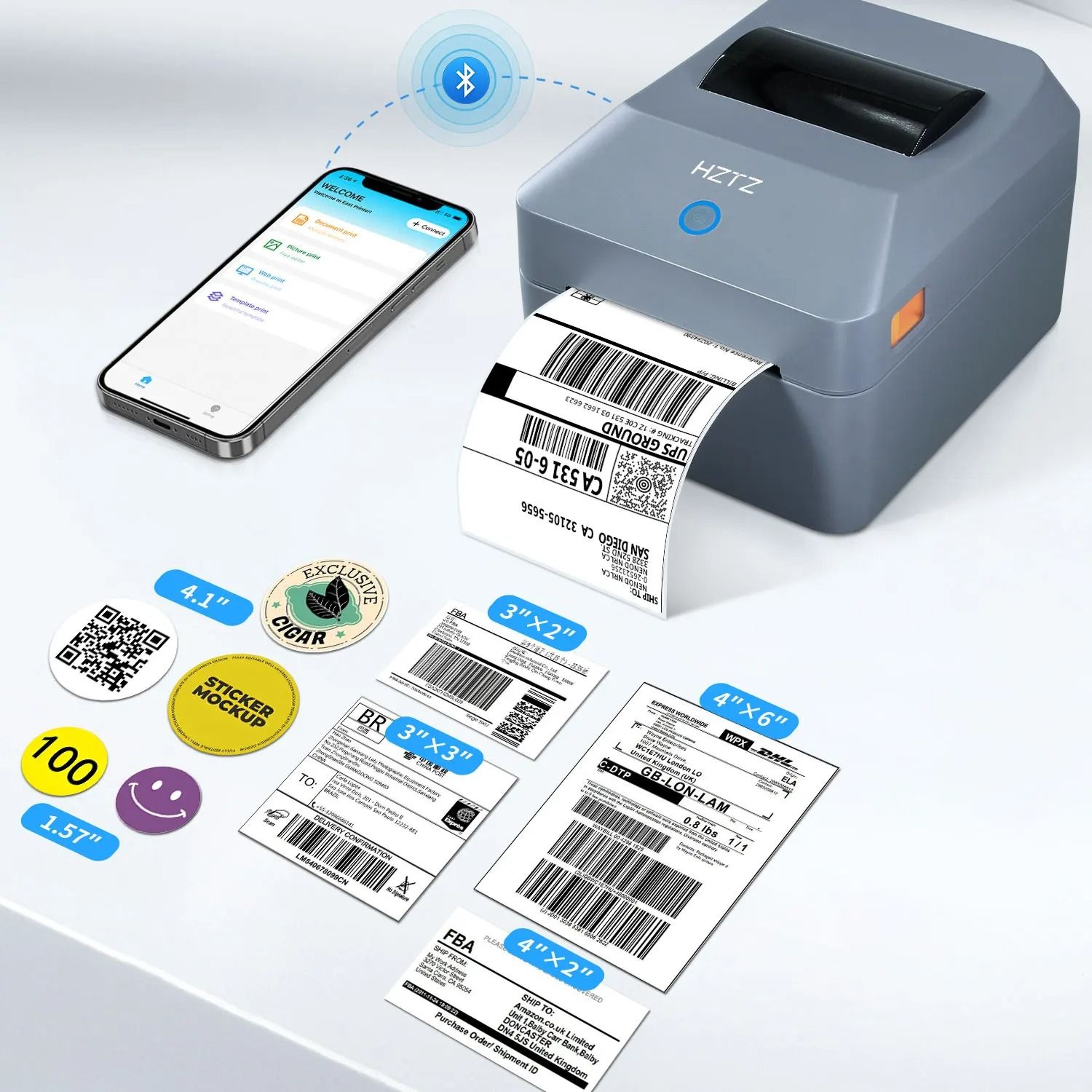 T40 ShipReady Pro  4x6 Bluetooth Shipping And Barcode Label Printer 4