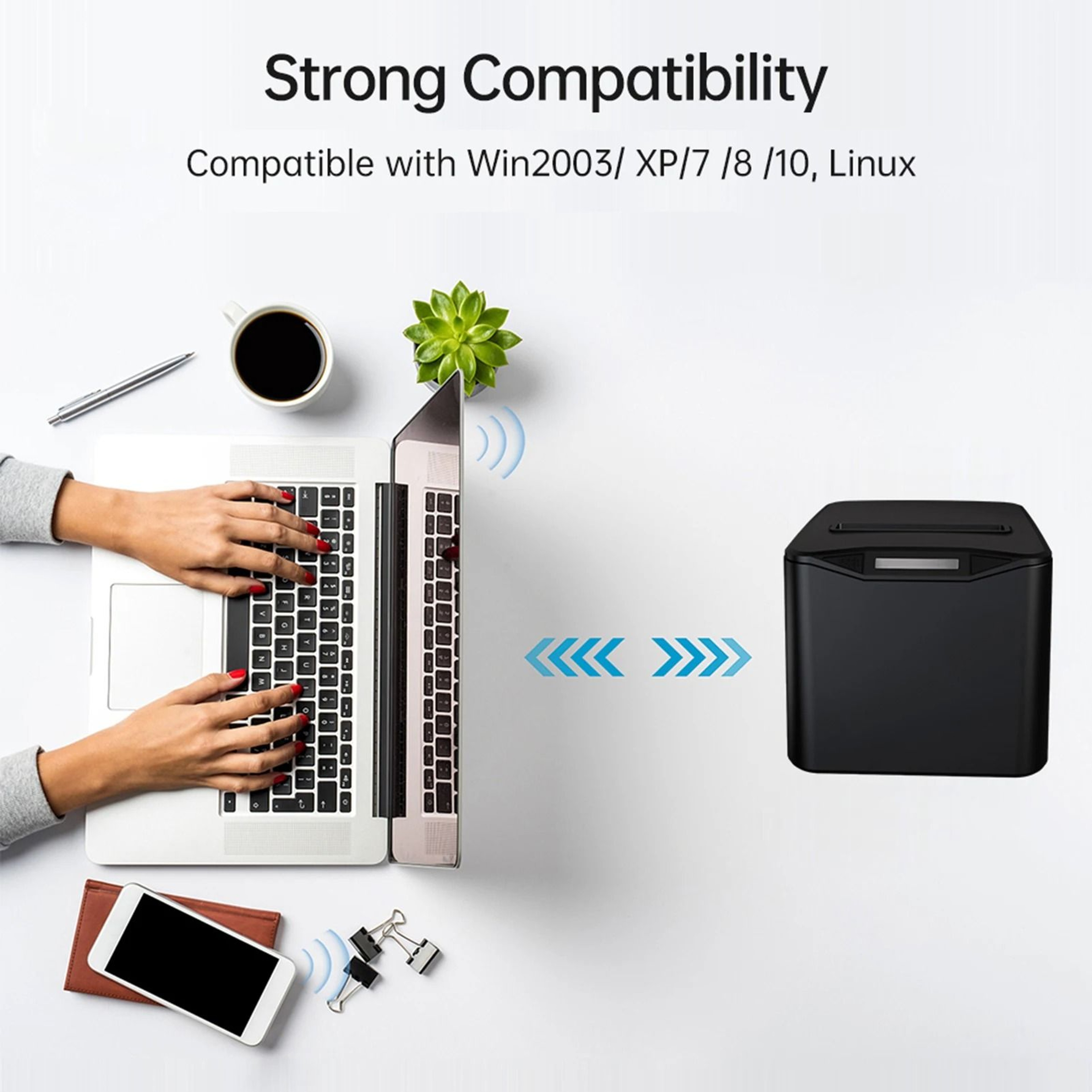 SwiftTill 80mm POS Receipt Printer  HighSpeed Thermal Printer With Auto Cutter 4