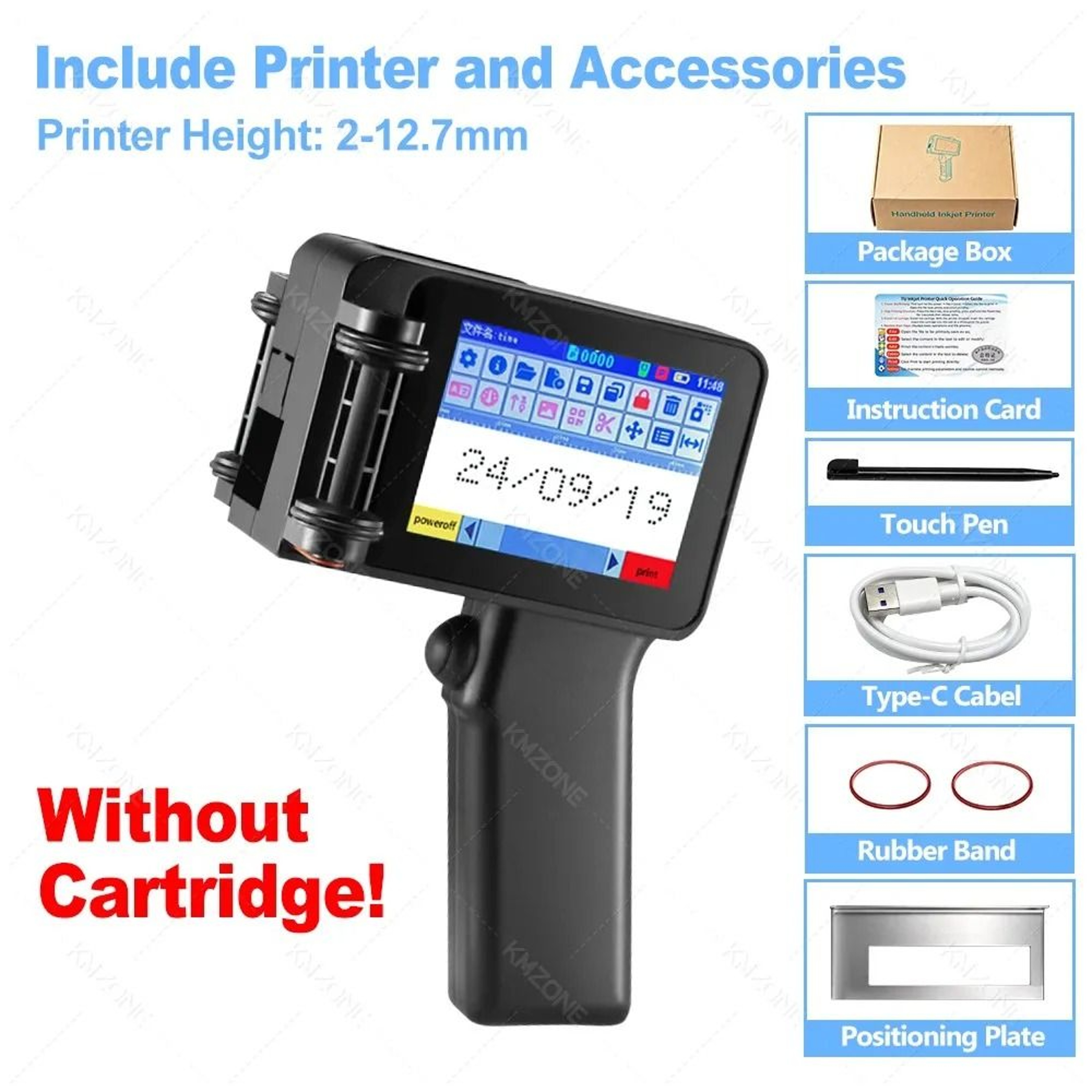 PrintPilot Mini 127mm Inkjet Coder  Handheld Barcode And Expiry Date Printer 1