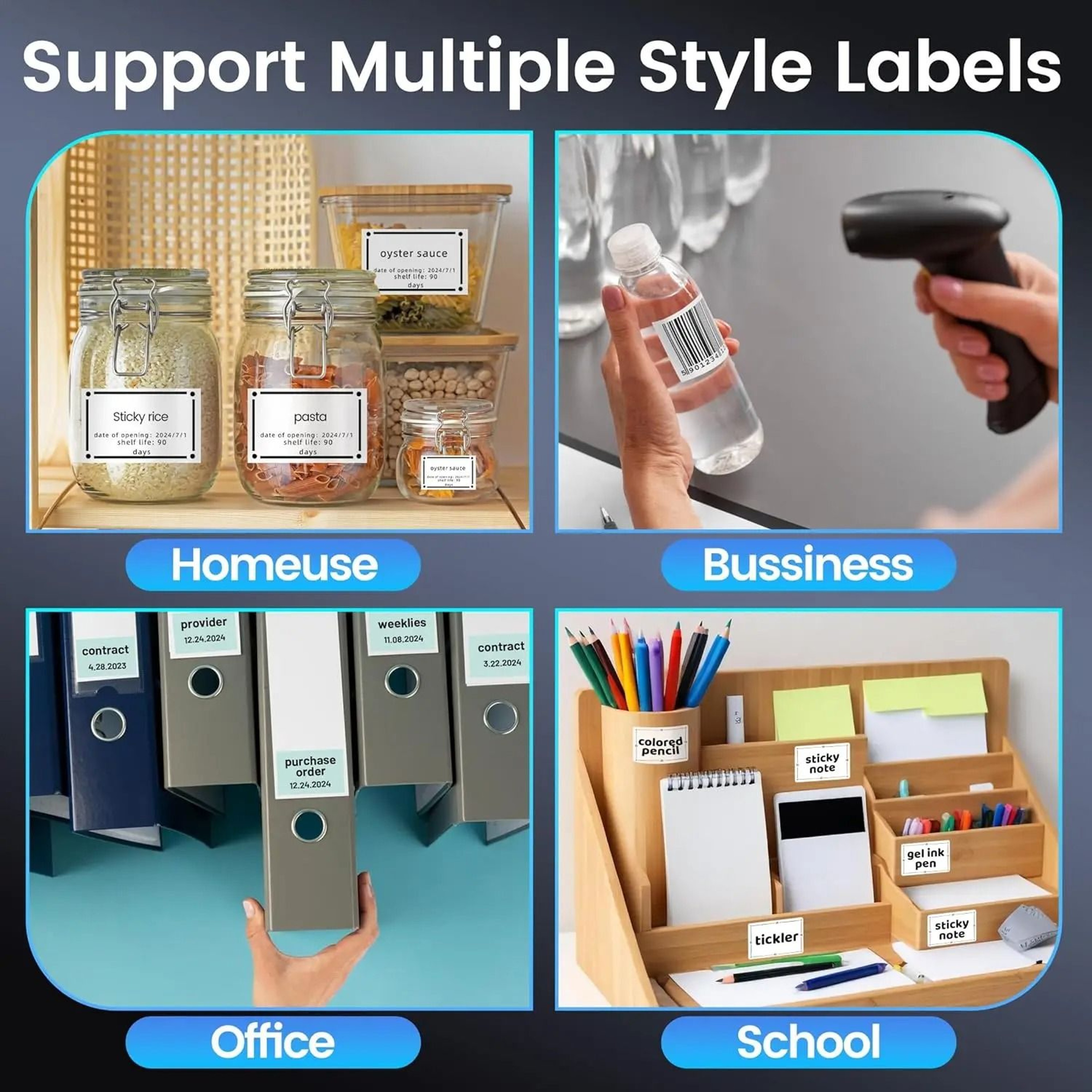 M250 LabelVerse Pro  75mm Bluetooth Barcode And Thermal Sticker Printer 4