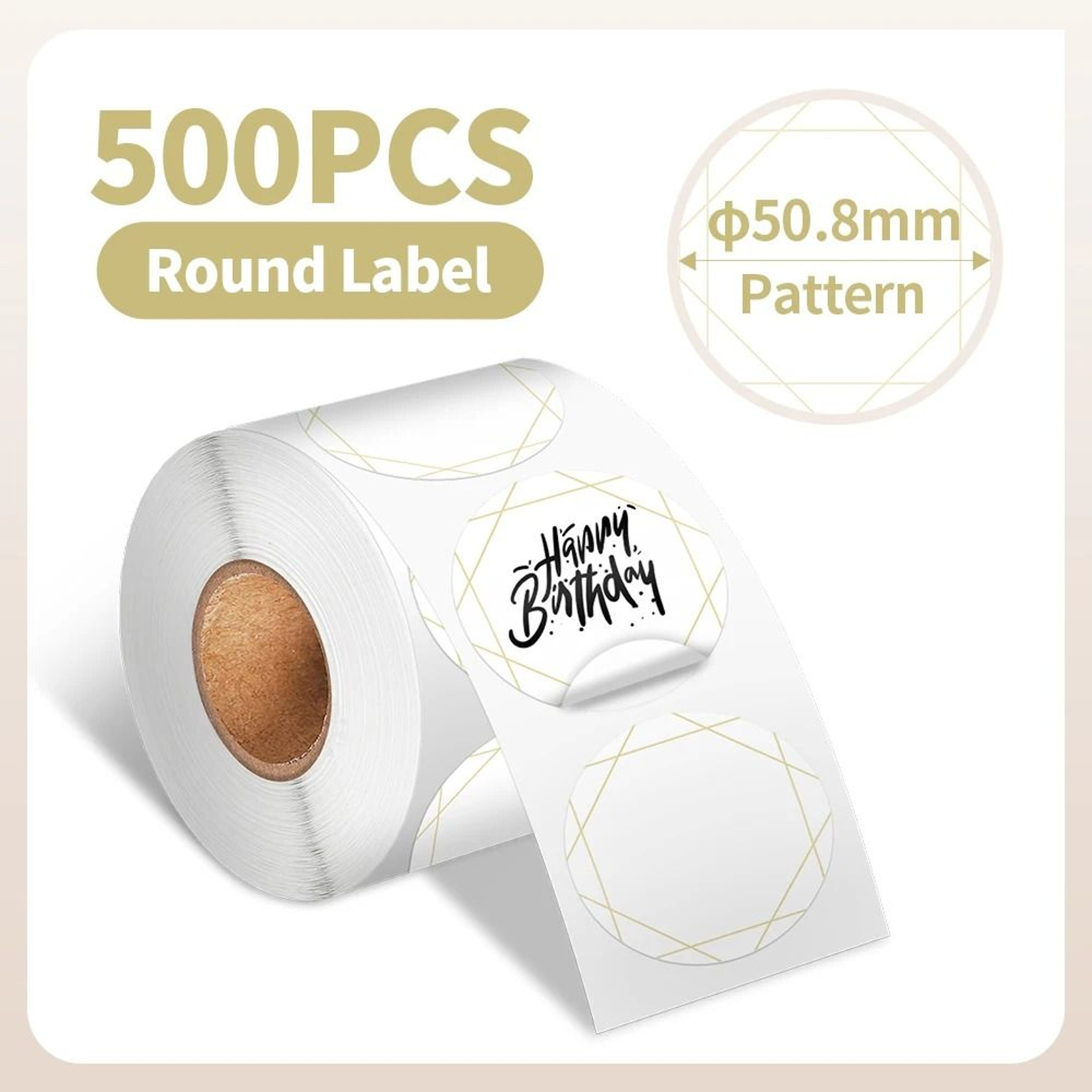 CircleGlow Waterproof Thermal Labels  Round Adhesive Sticker Refills For Product Packaging 6