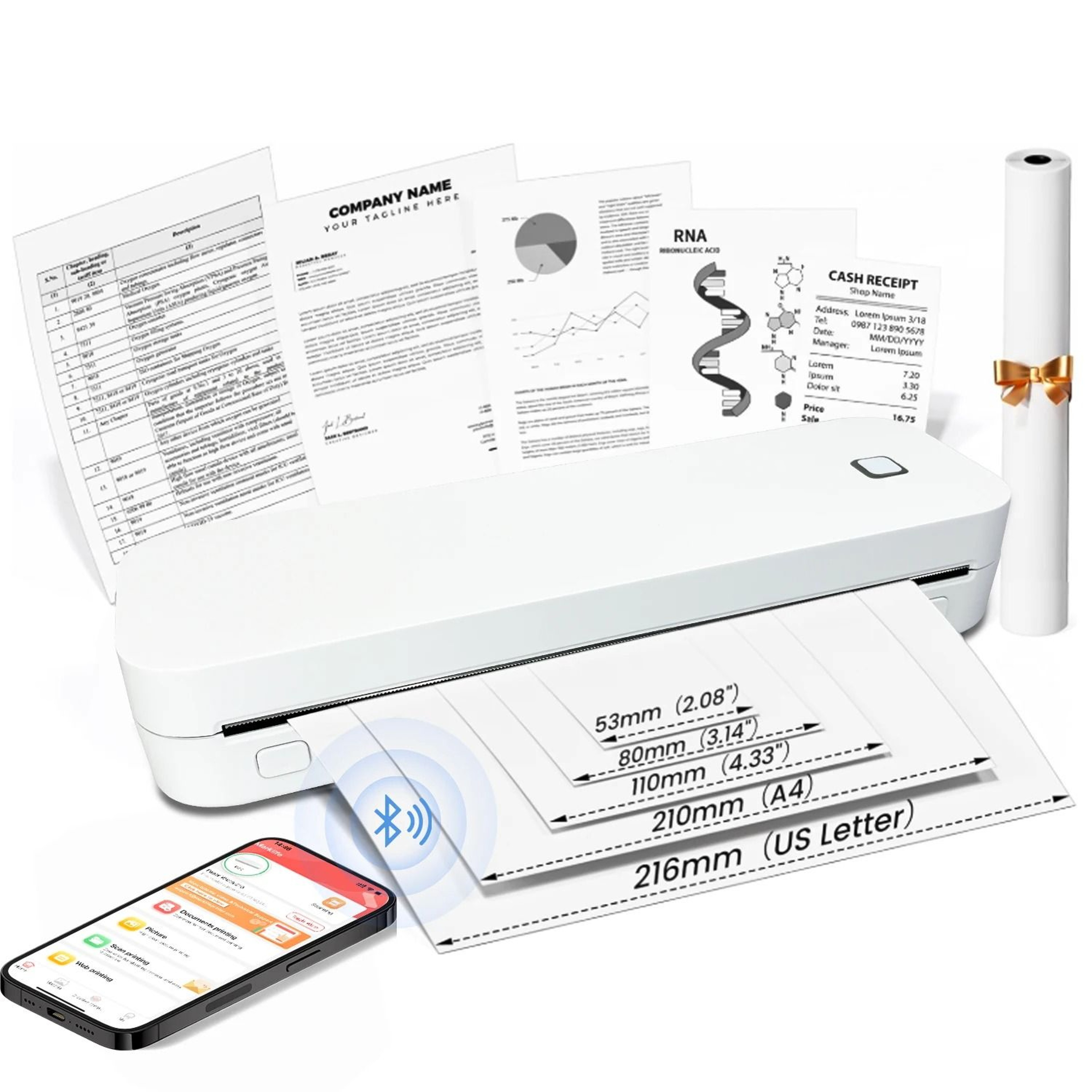 InkFlow Creative A4 Printer  Portable Bluetooth Thermal Printer And Tattoo Stencil Maker 0