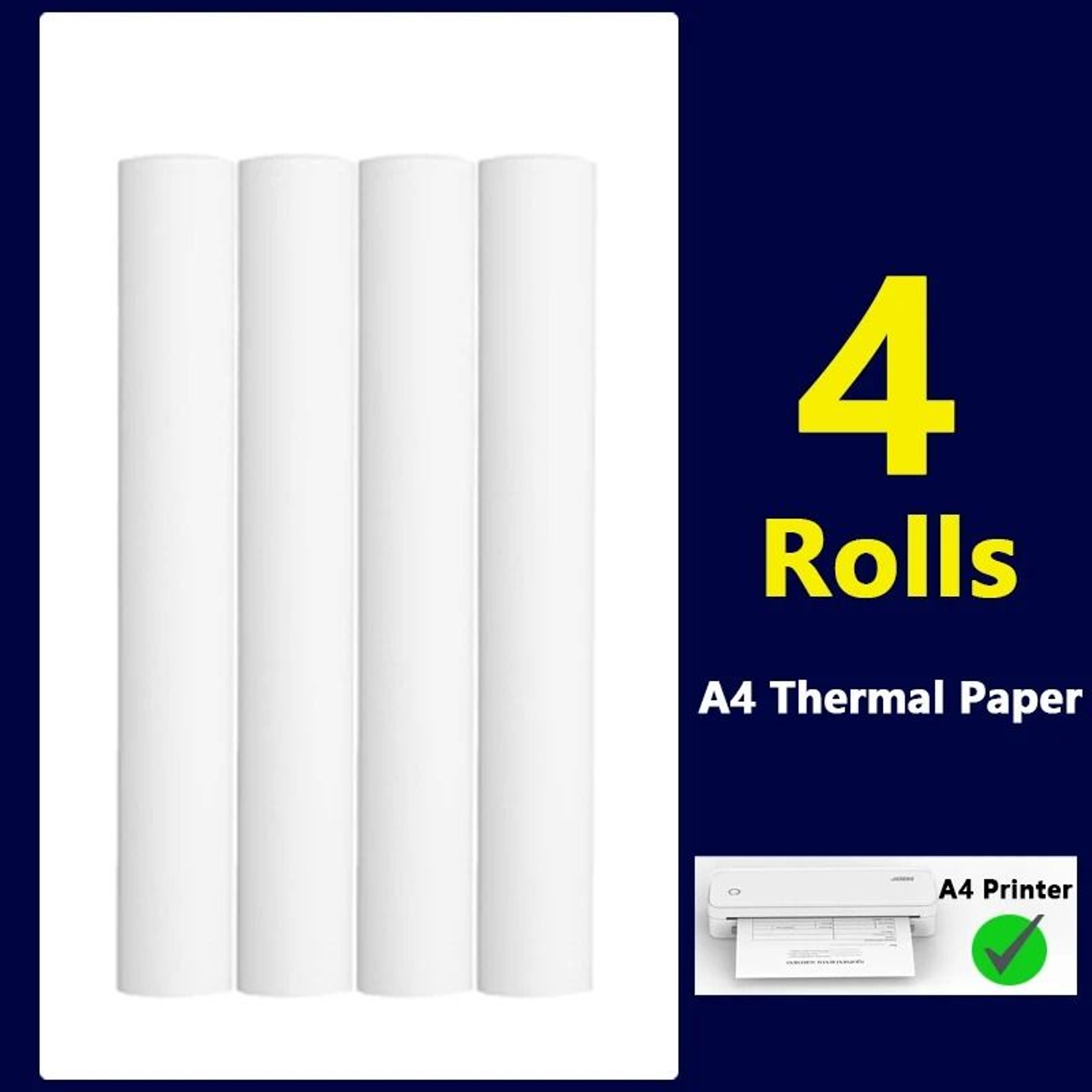PageBright A4 Thermal Paper  QuickDry Inkless Printer Refills In 2 6 Or 10 Rolls 2