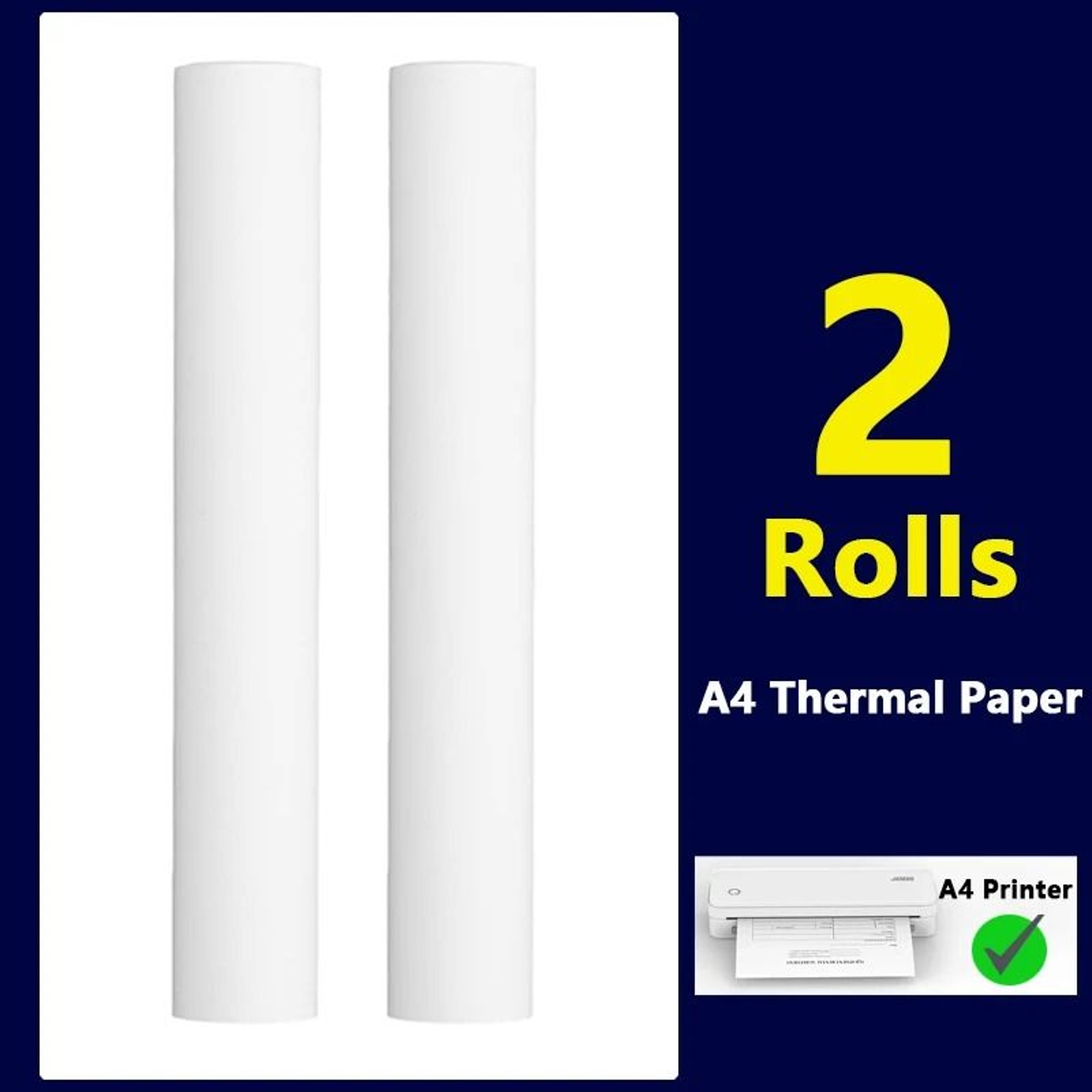 PageBright A4 Thermal Paper  QuickDry Inkless Printer Refills In 2 6 Or 10 Rolls 1