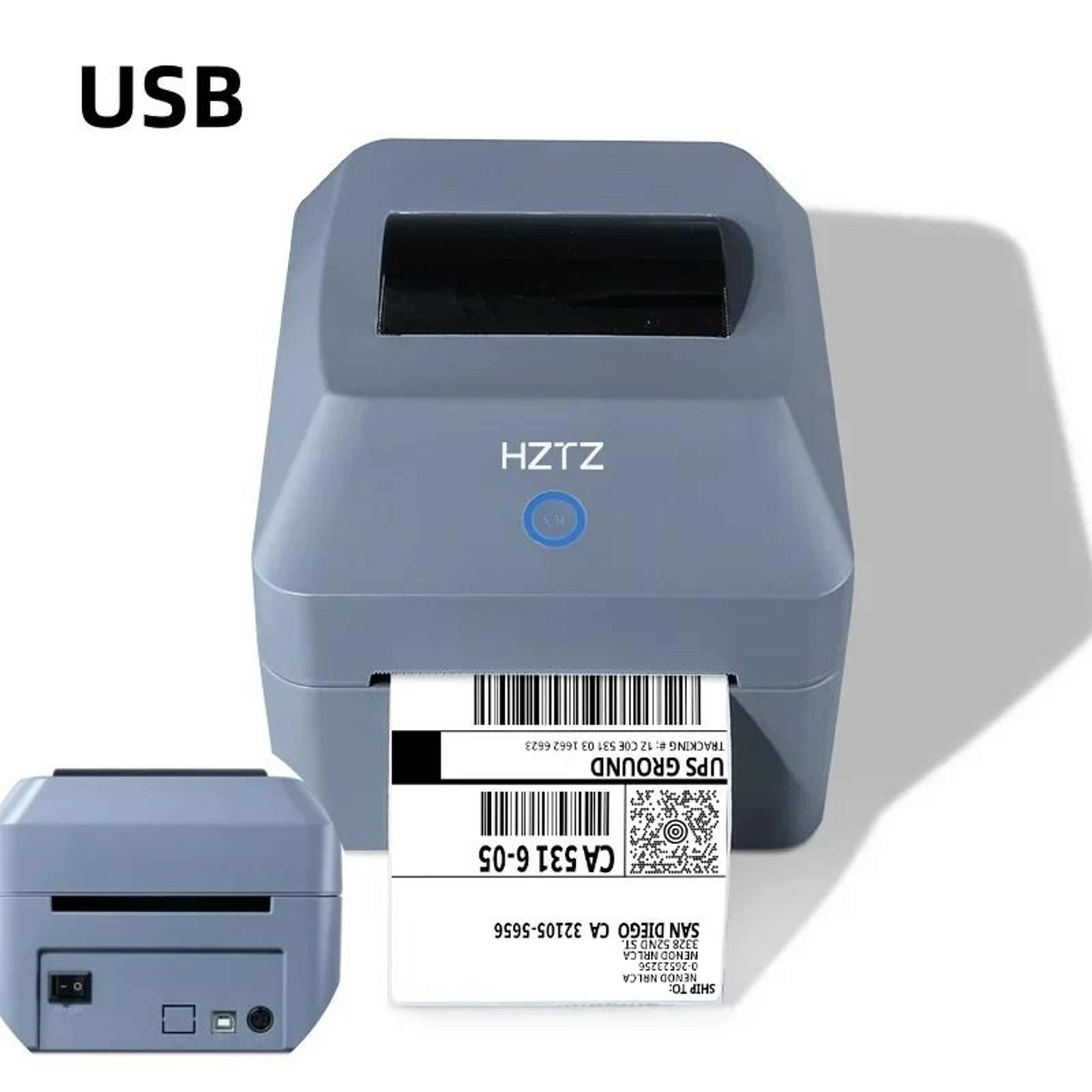 PackWise Desktop Shipping Label Printer  4x6 Inkless Thermal Barcode Printer 1