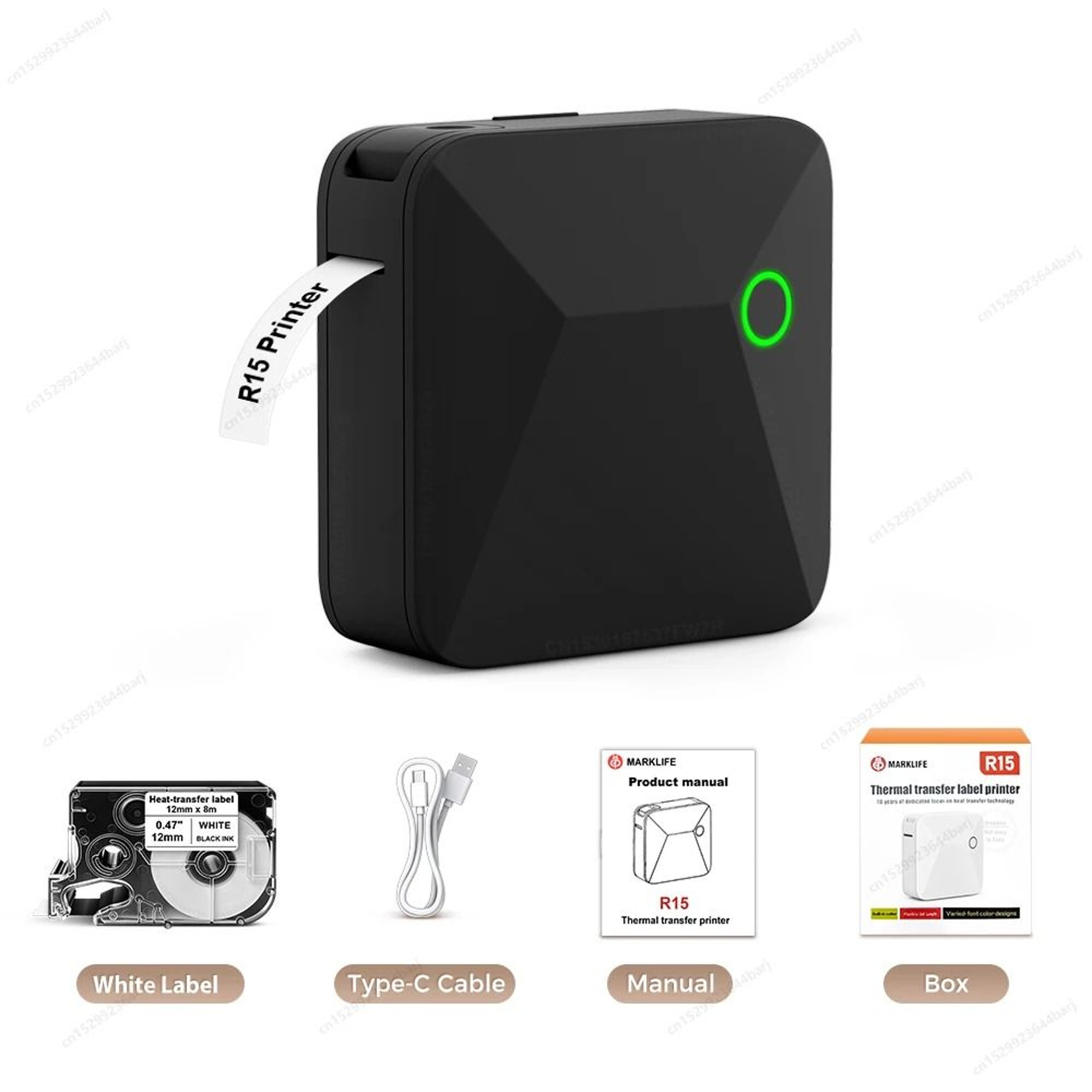 Style Tag Bluetooth Label Maker  Portable Thermal Transfer Printer For Clothing And Price Tags 10