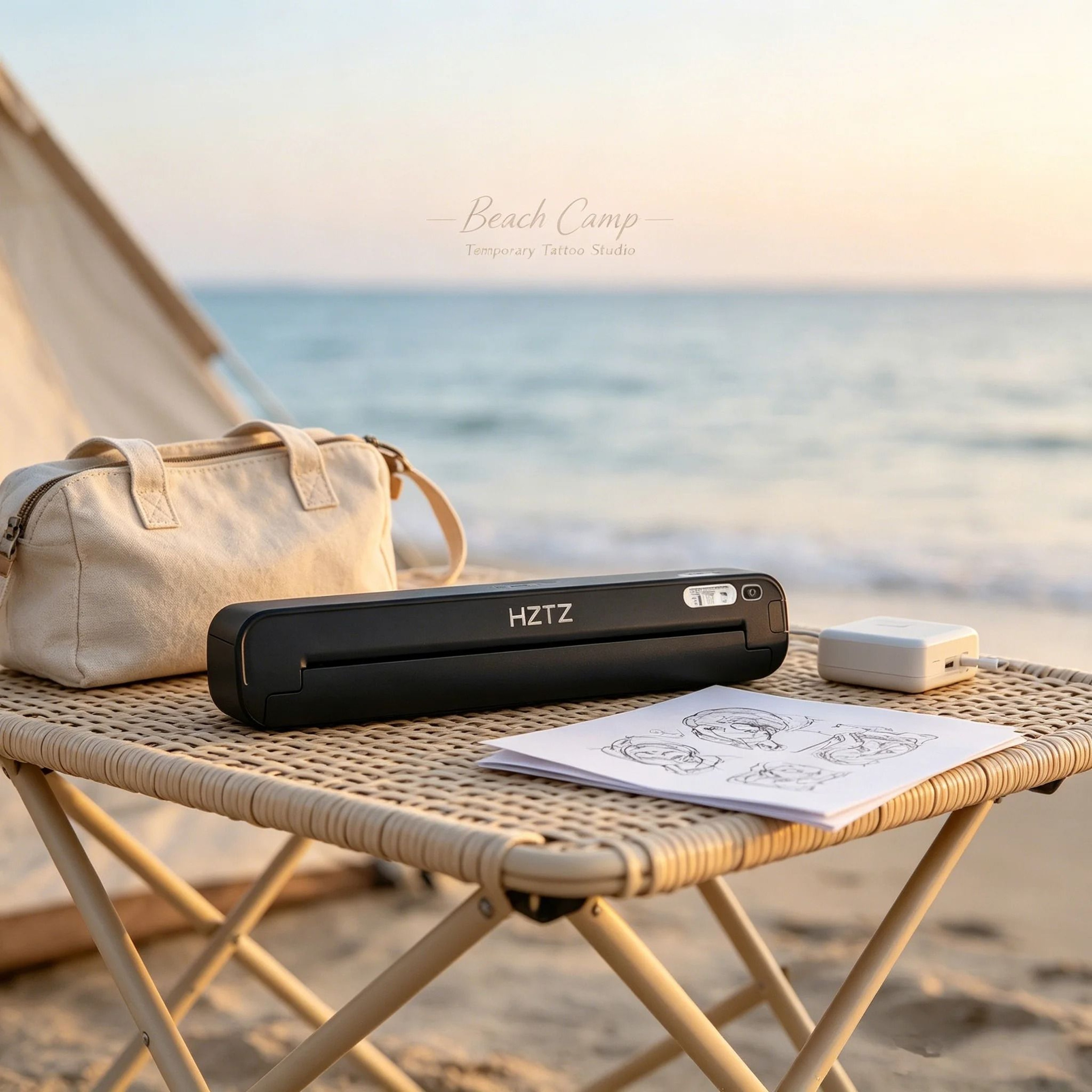 Portable Wireless Bluetooth Tattoo Stencil Printer With 15 Transfer Papers 0