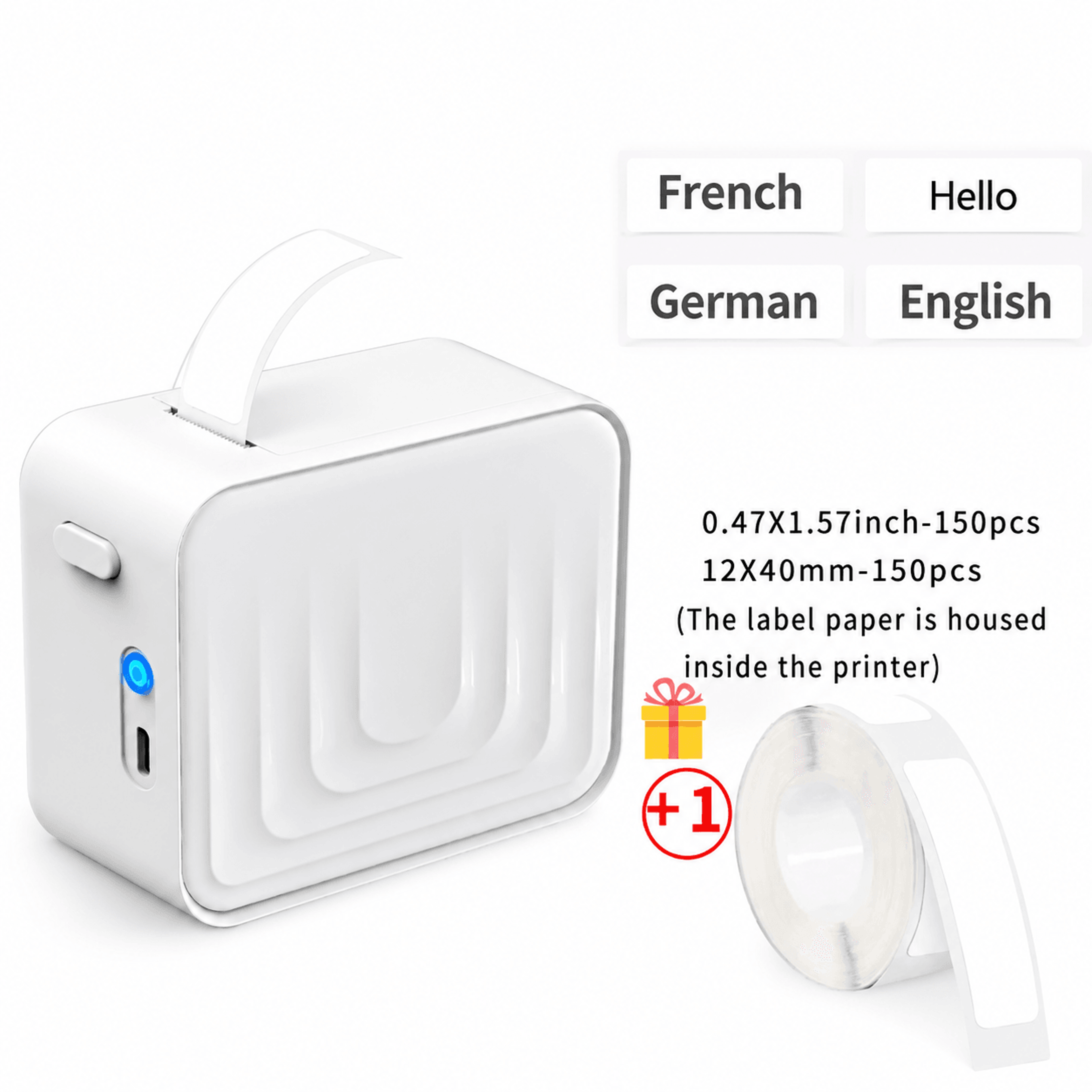Compact Wireless Sticker Label Maker With Inkless Thermal Printing 7