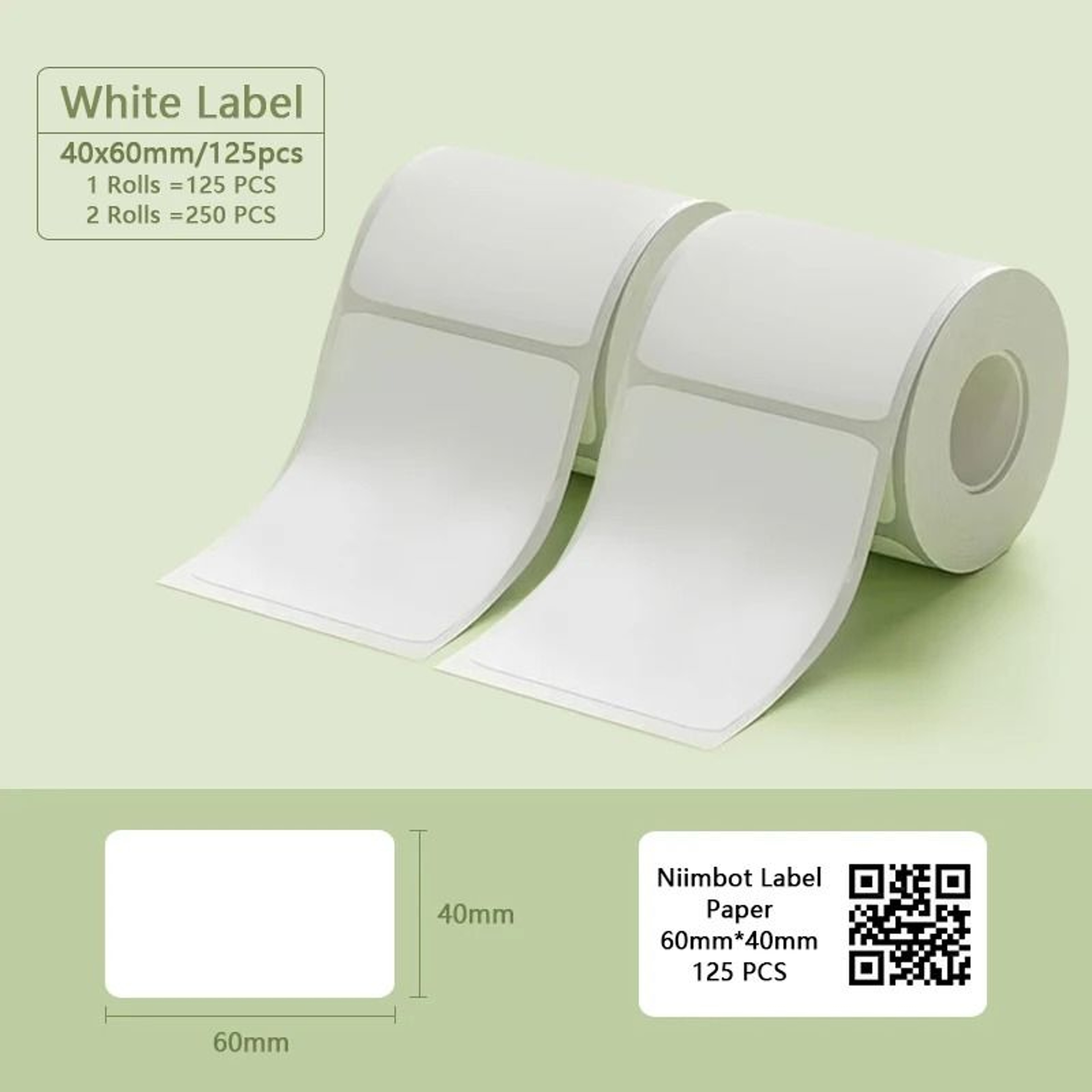 Waterproof Self Adhesive Thermal Label Sticker Rolls For Home And Business 4