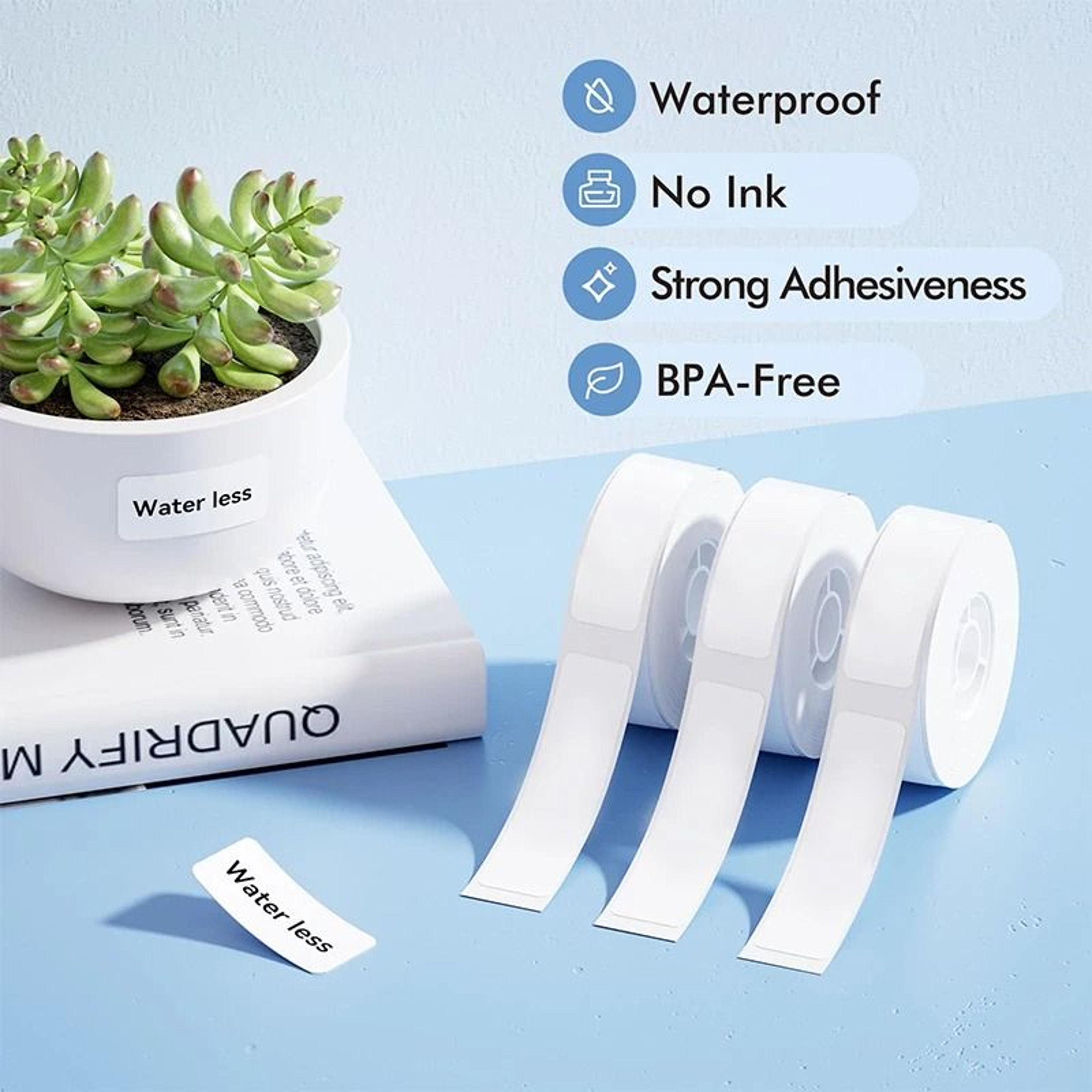 Waterproof Thermal Label Sticker Roll For Easy Cable And Storage Organization 0
