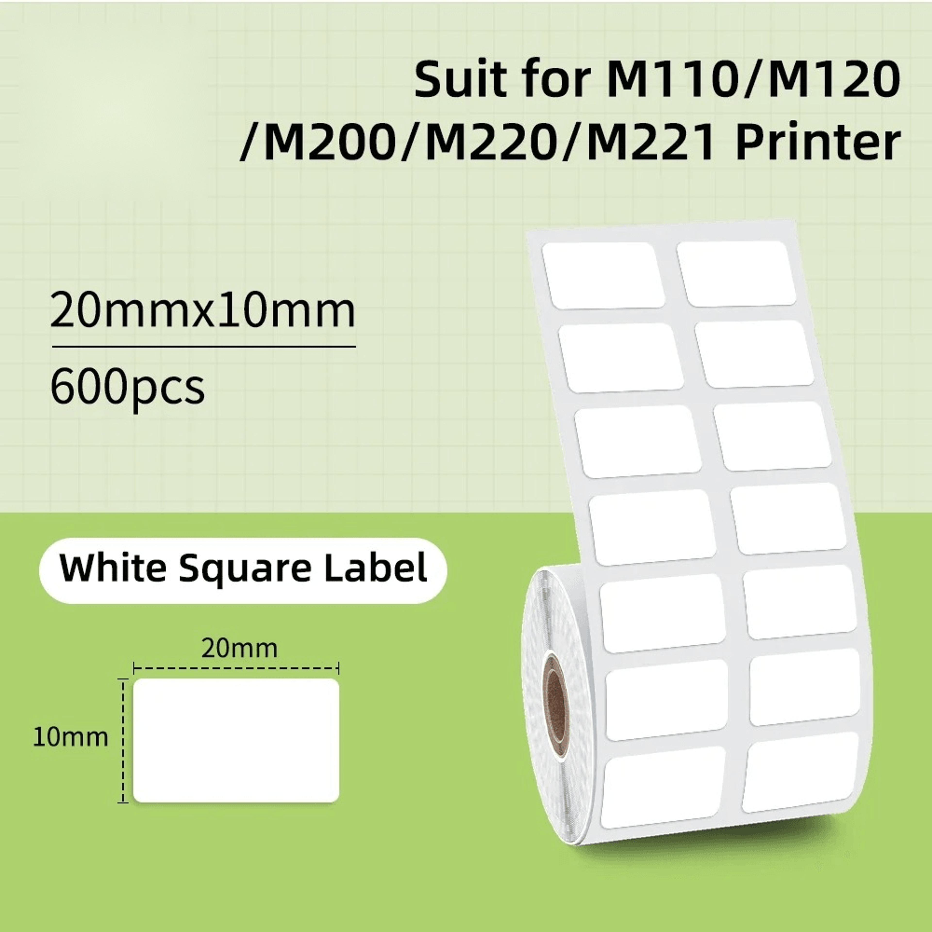 Waterproof White Thermal Label Stickers For Home And Business Organization 0