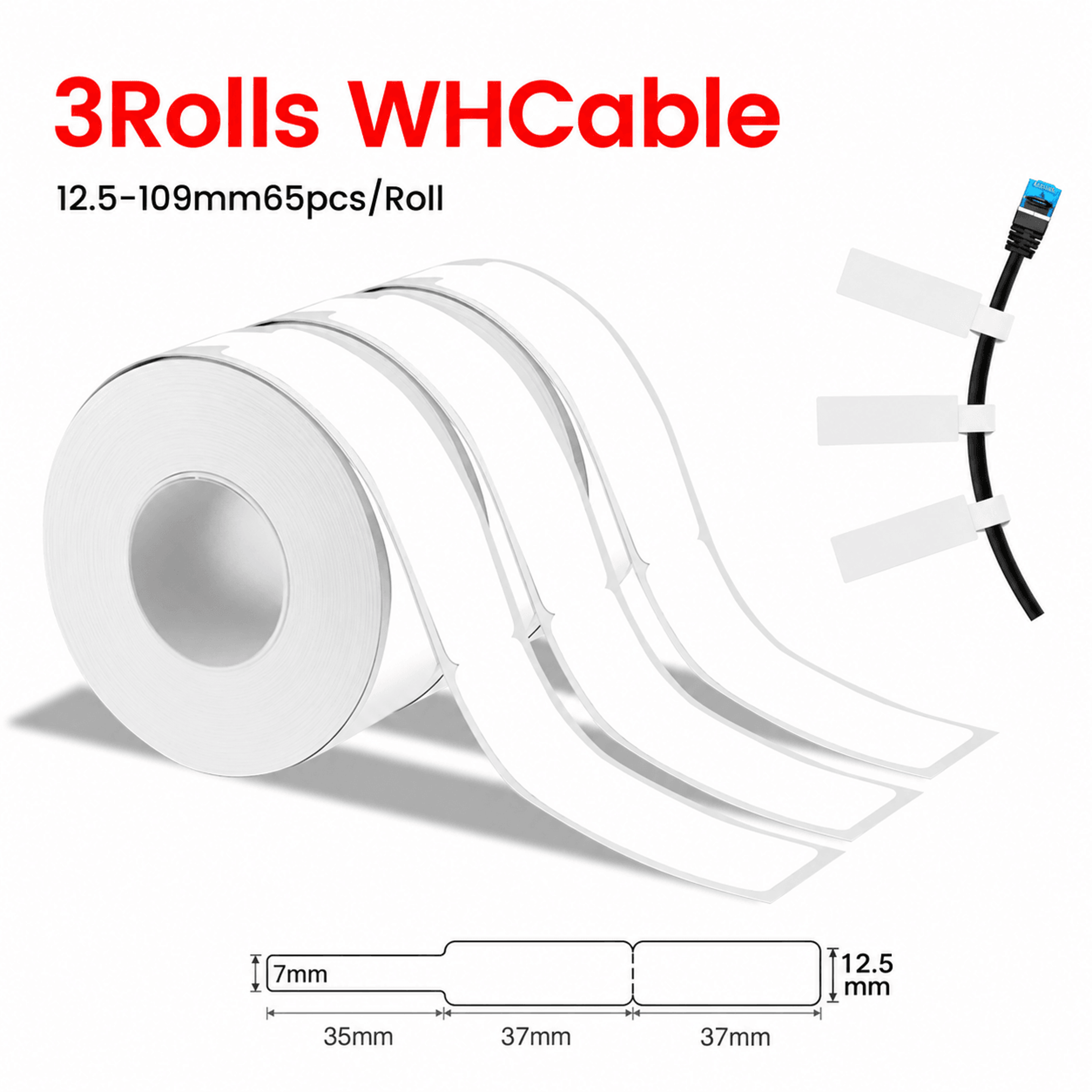 Waterproof Thermal Label Tape For Cable And Home Organization 8