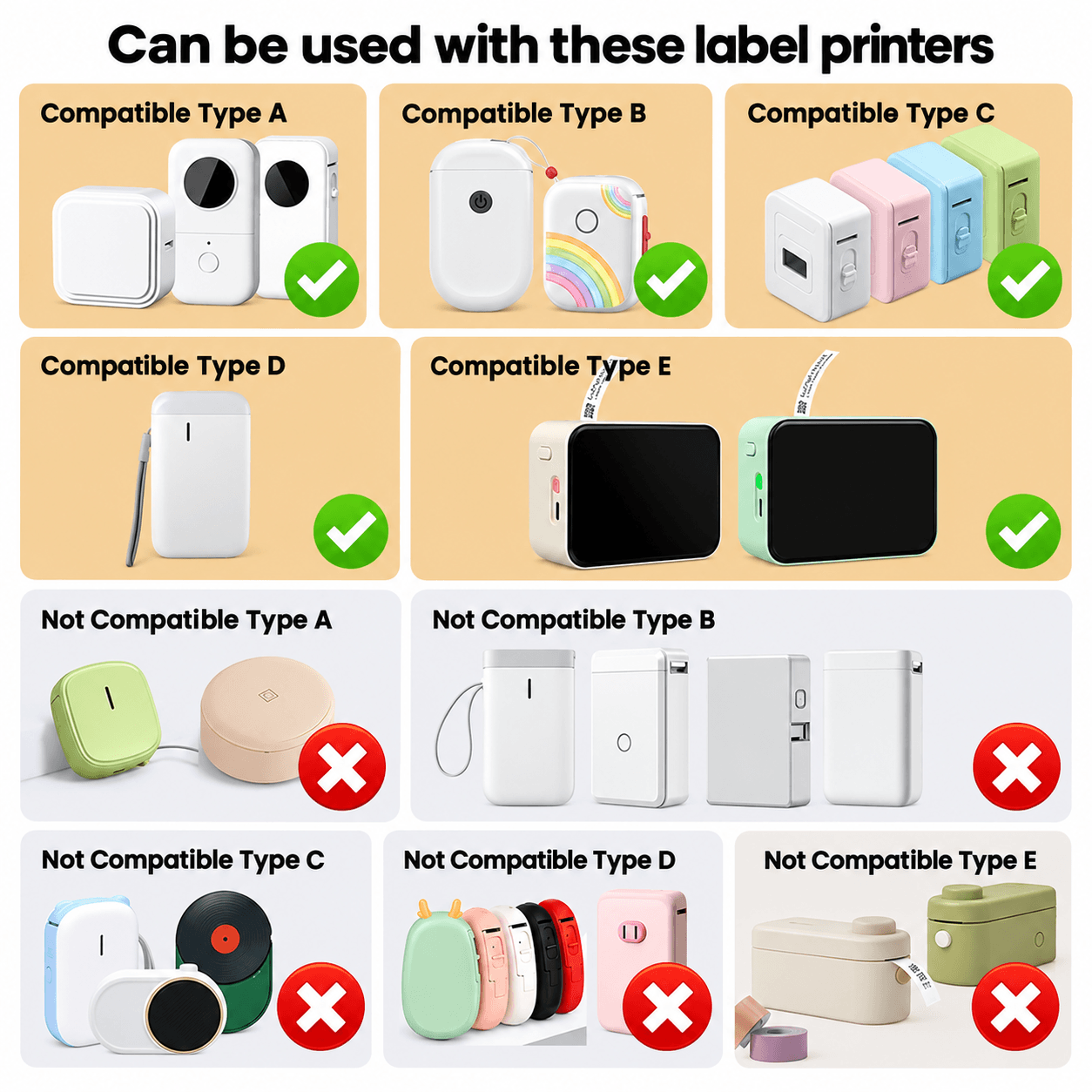 Waterproof Thermal Label Tape For Cable And Home Organization 14