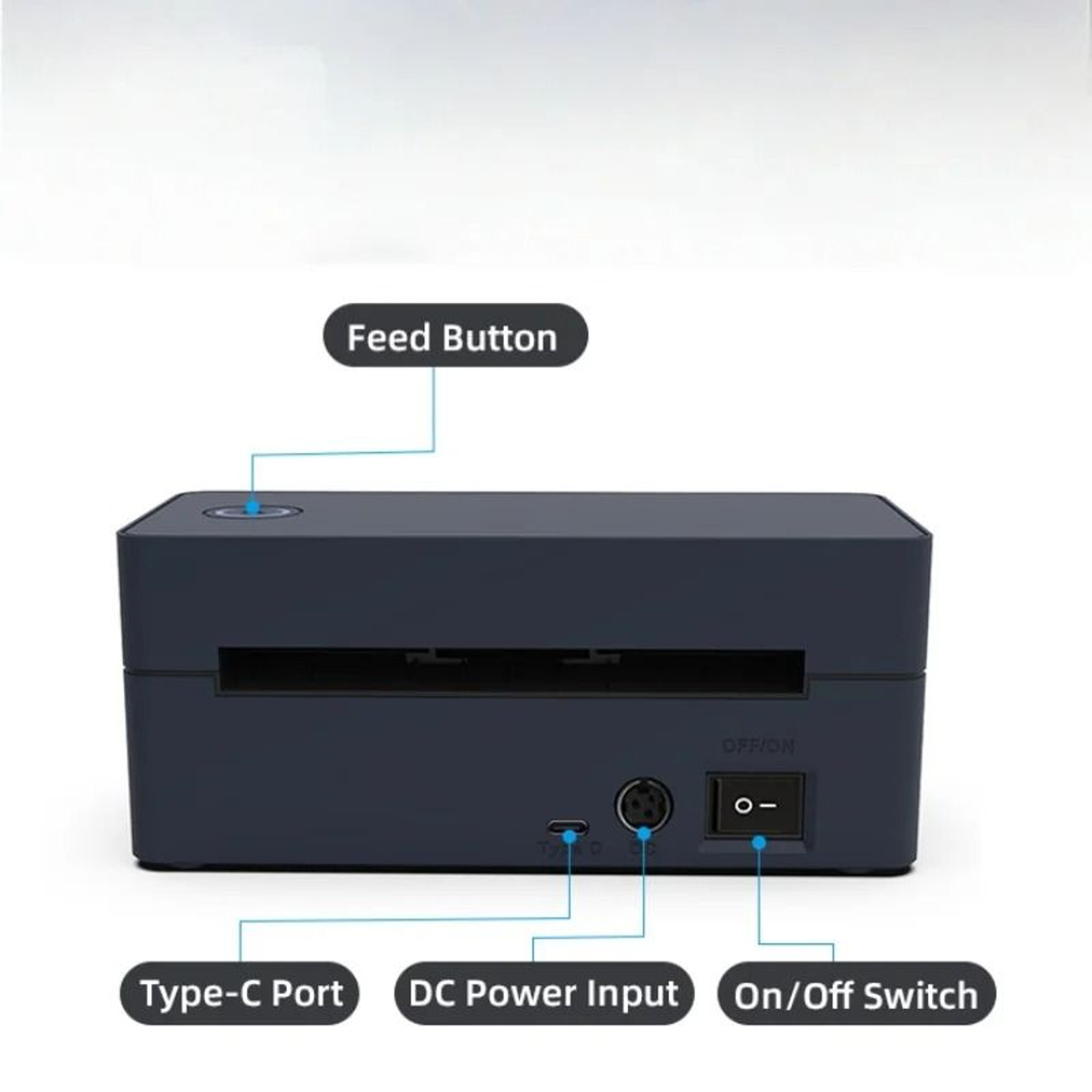Compact Wireless 4x6 Thermal Shipping Label Printer For Small Business 1